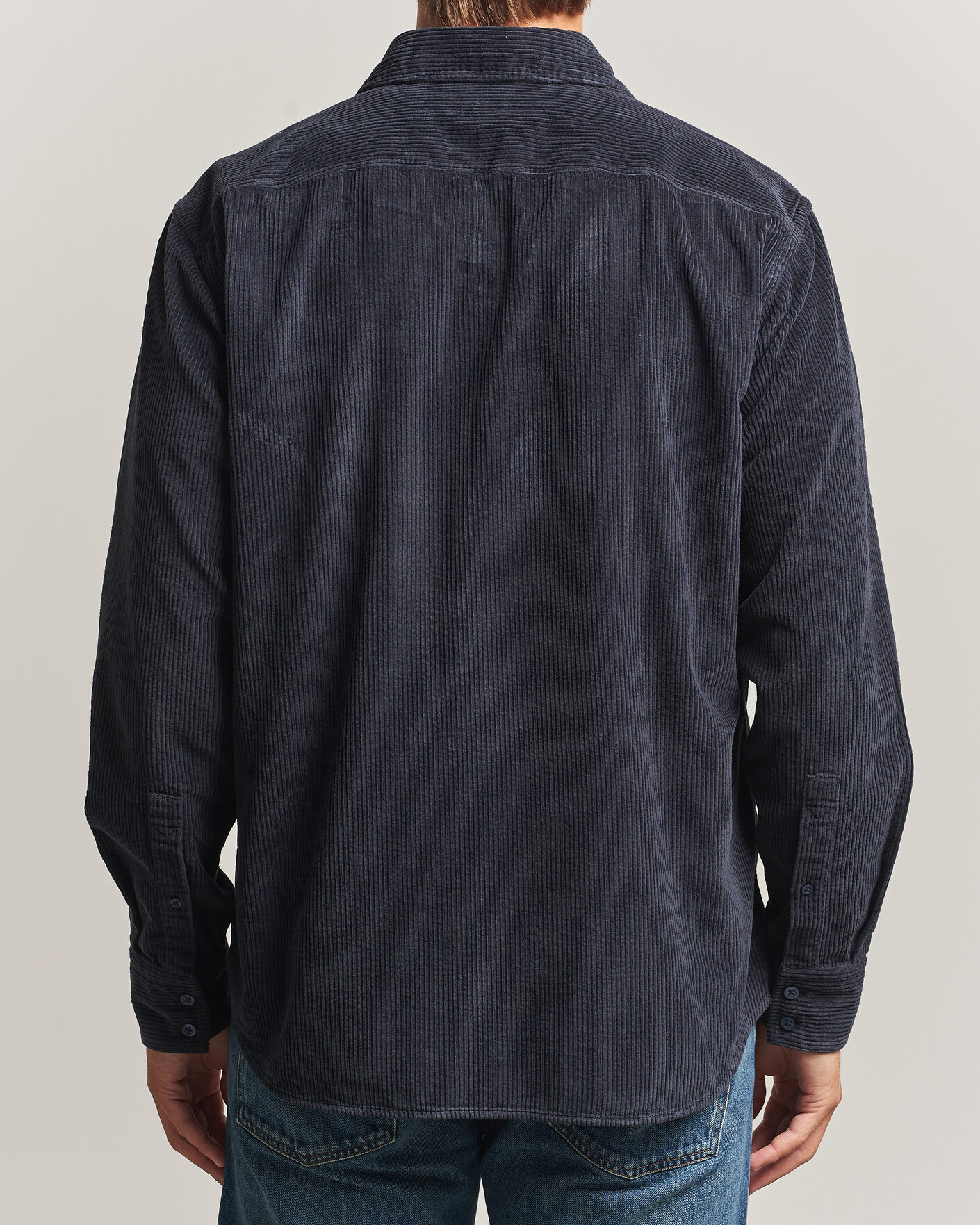 Herr | Skjortor | BOSS ORANGE | Relegant Corduroy Shirt Dark Blue