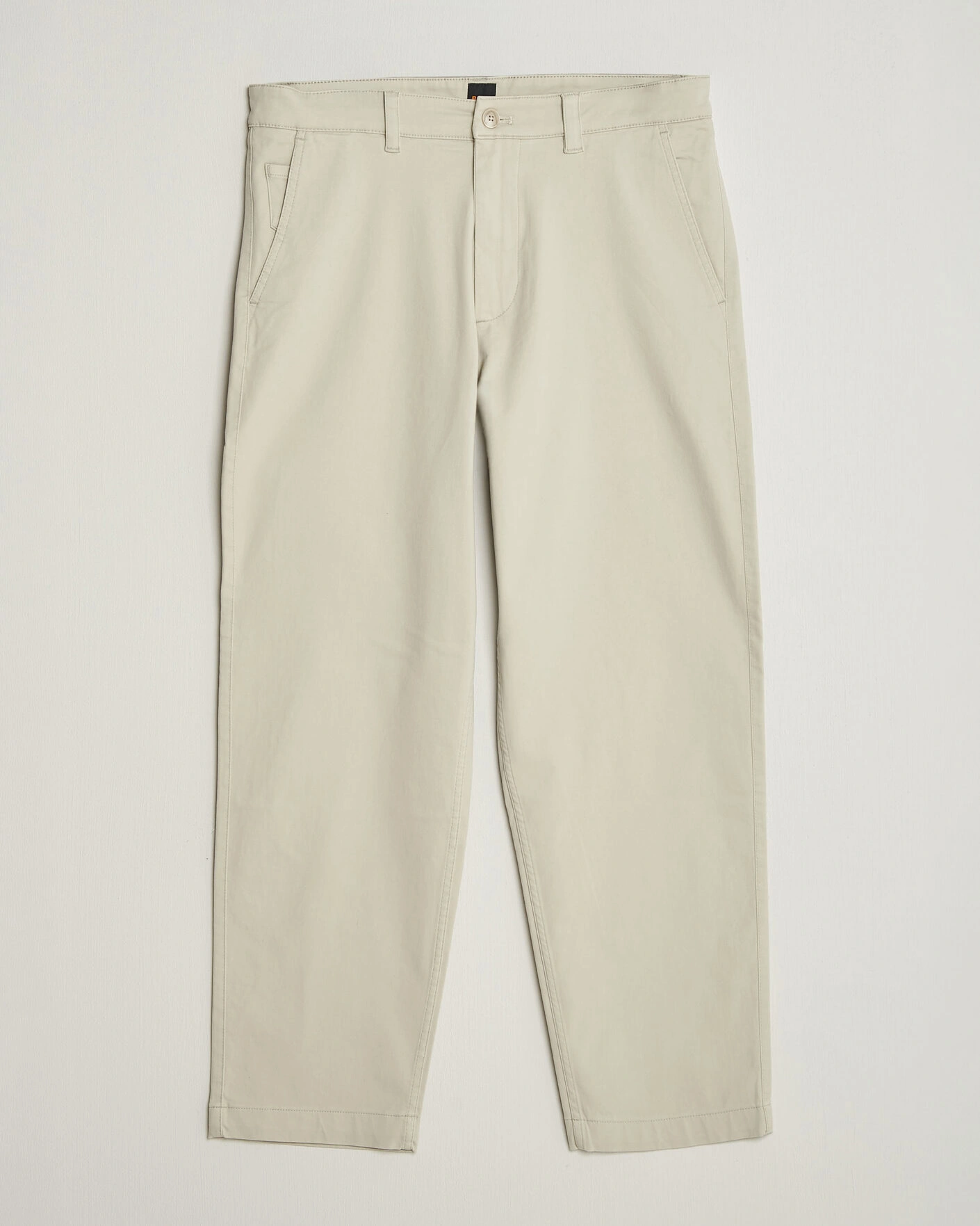 Herr | Byxor | BOSS ORANGE | Cotton Chino Light Beige