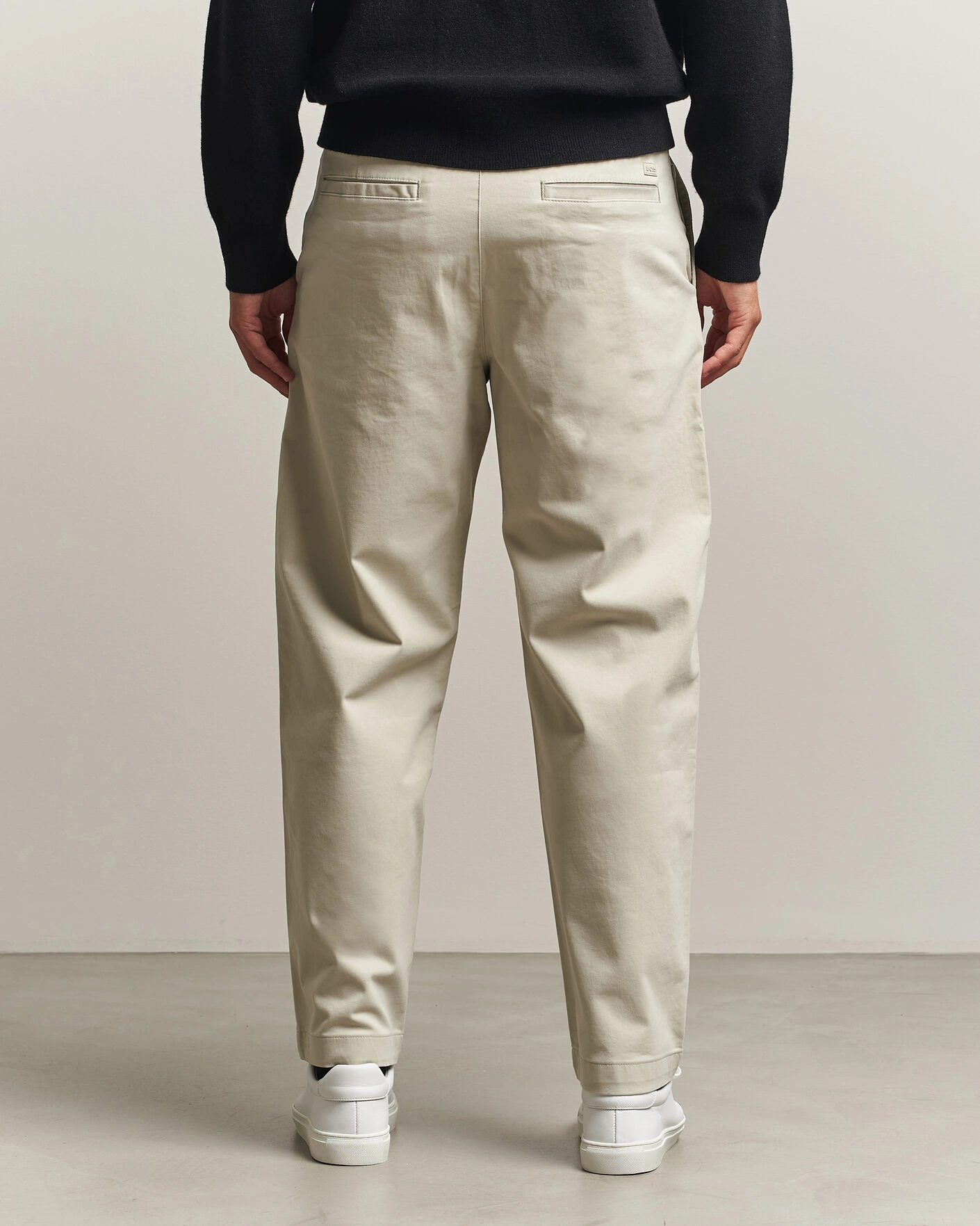 Herr | Byxor | BOSS ORANGE | Cotton Chino Light Beige