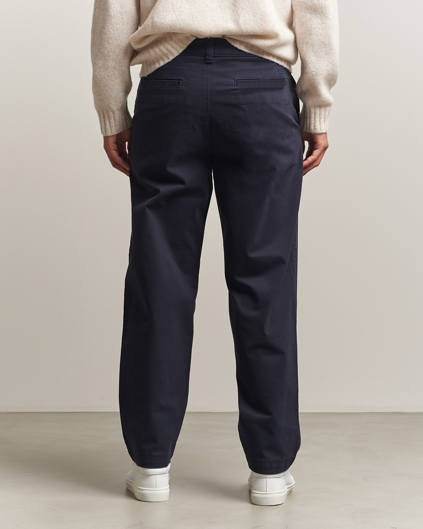 Herr | Byxor | BOSS ORANGE | Cotton Chino Dark Blue