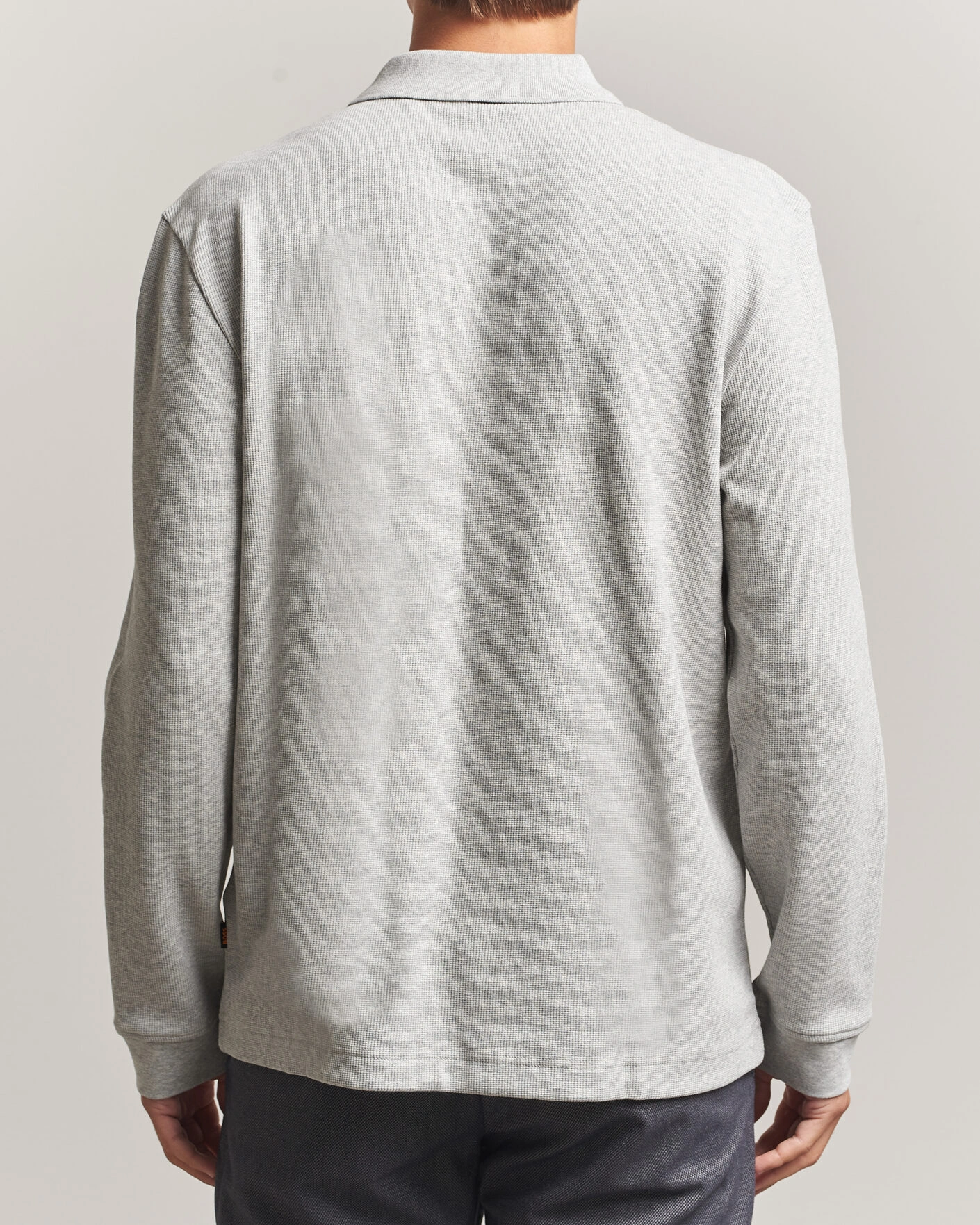 Herr | Tröjor | BOSS ORANGE | Petempesto Polo Sweater Open Grey