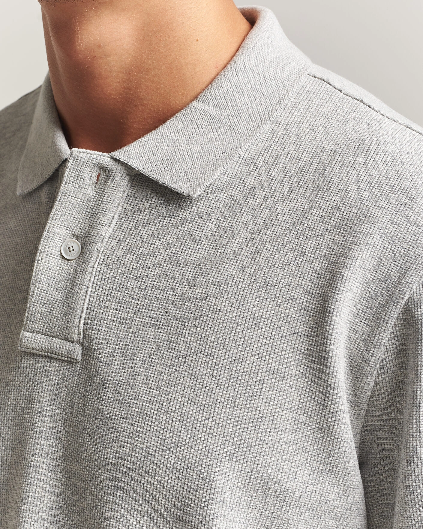 Herr | Tröjor | BOSS ORANGE | Petempesto Polo Sweater Open Grey