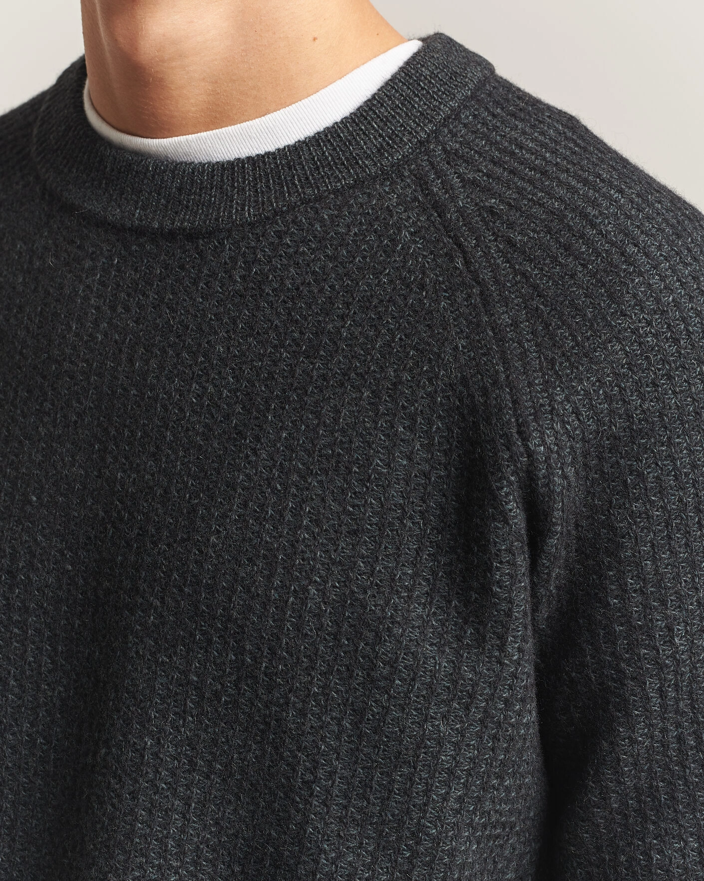 Herr | Tröjor | BOSS ORANGE | Kepler Wool Knitted Sweater Black
