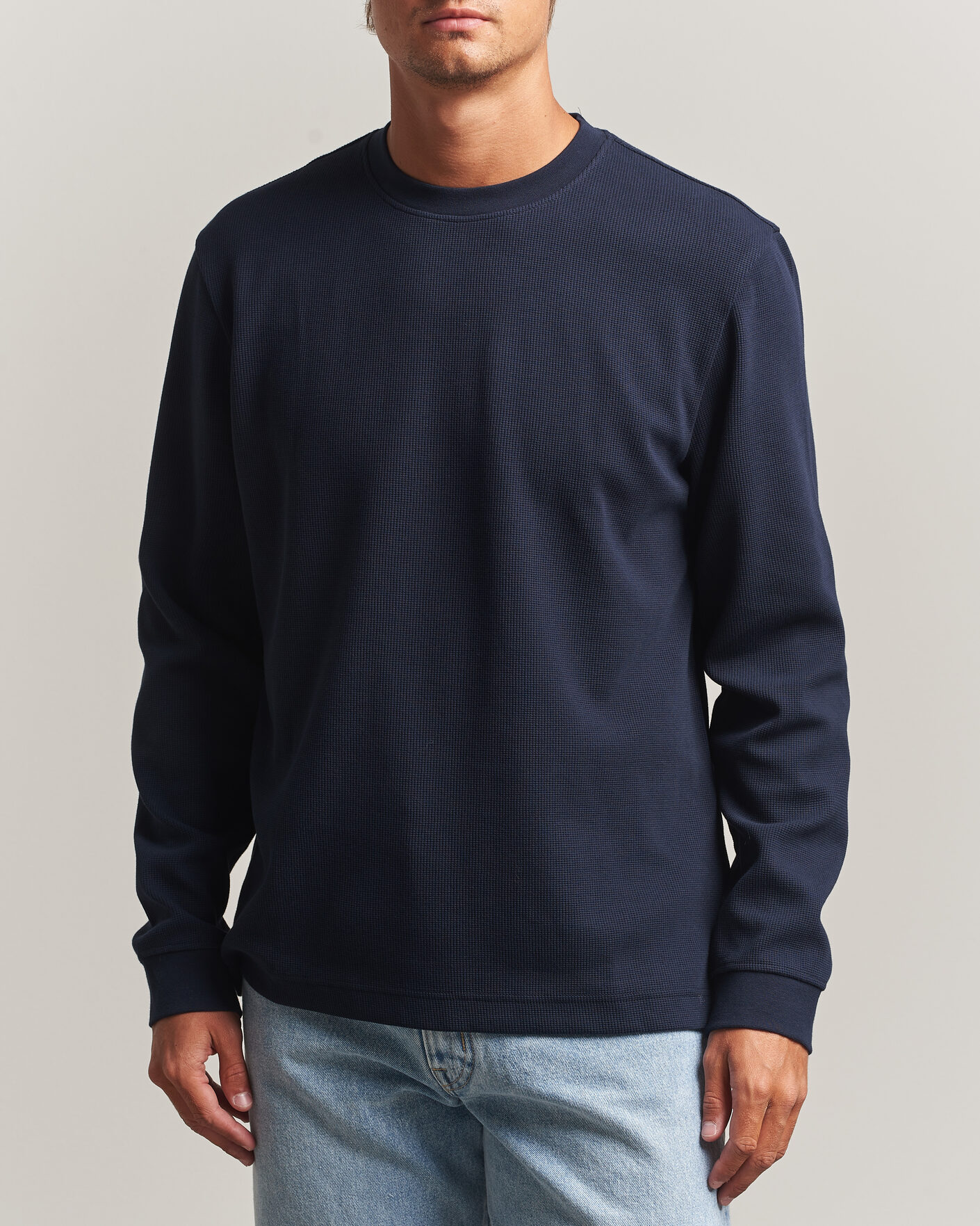Herr | Tröjor | BOSS ORANGE | Tempesto Sweater Dark Blue