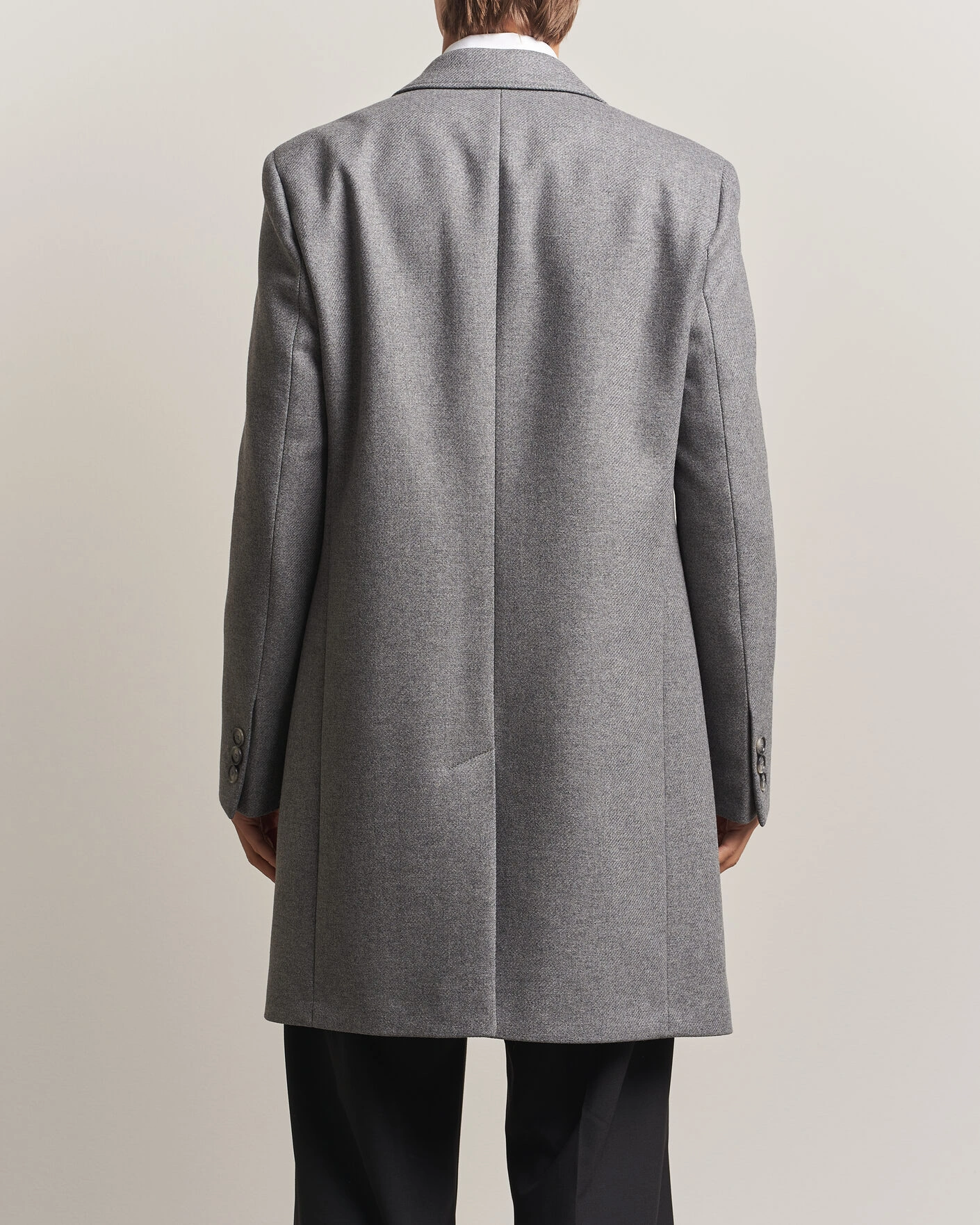 Herr | Jackor | BOSS BLACK | Hyde Wool Coat Medium Grey