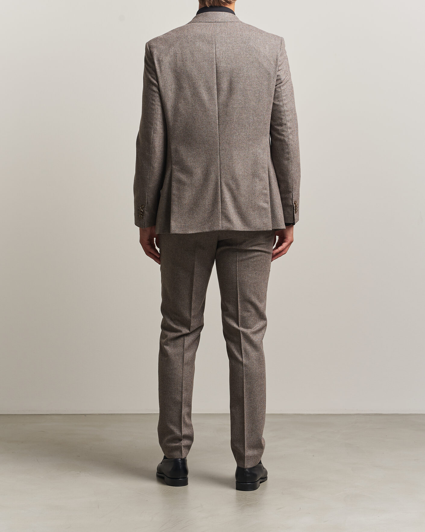 Herr | Kostymer | BOSS BLACK | Huge Wool Pepita Suit Dark Brown