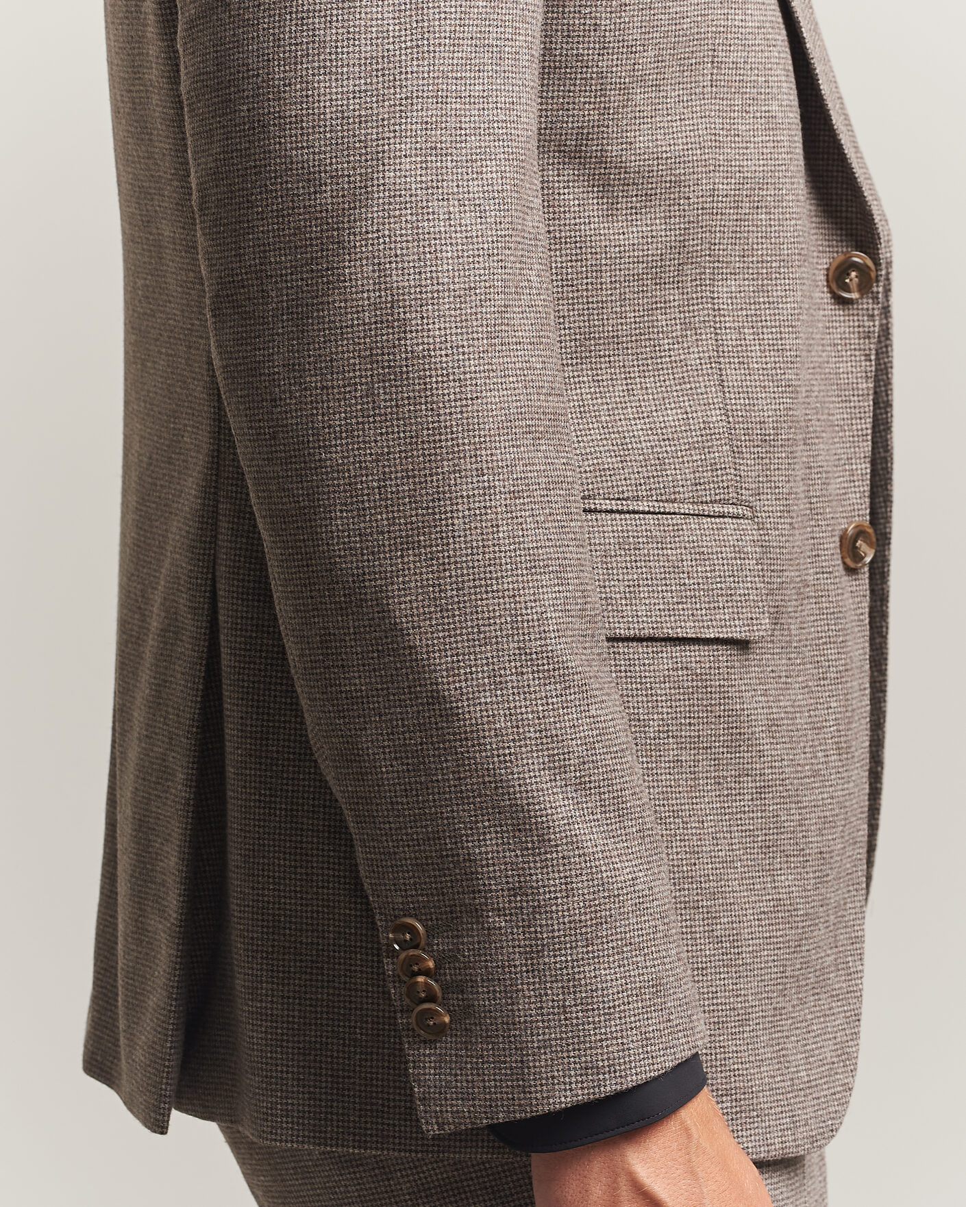Herr | Kostymer | BOSS BLACK | Huge Wool Pepita Suit Dark Brown