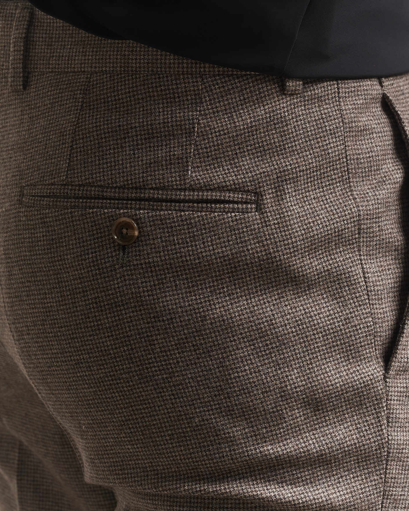 Herr | Kostymer | BOSS BLACK | Huge Wool Pepita Suit Dark Brown