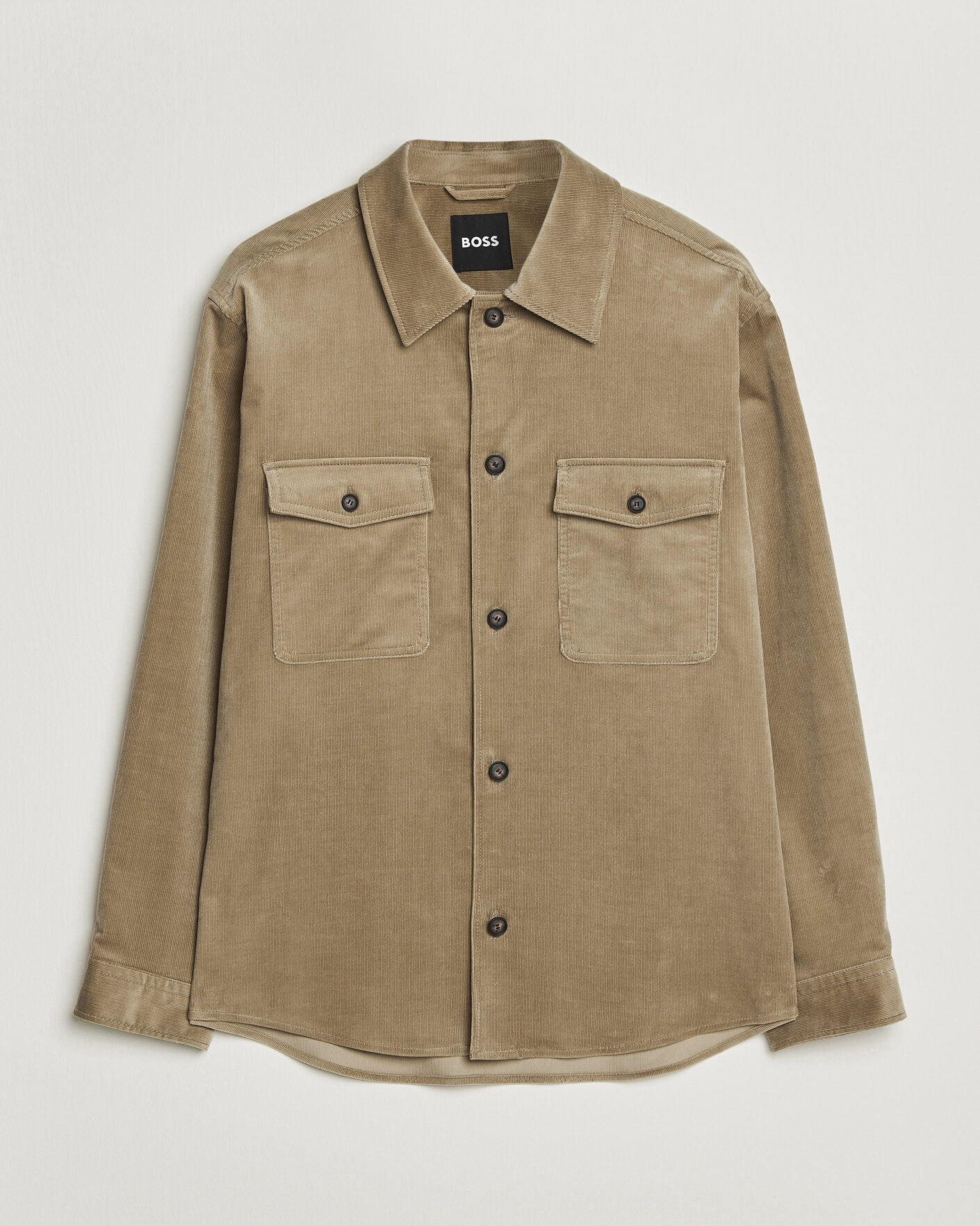 Herr | Skjortor | BOSS BLACK | Carper Corduroy Overshirt Open Brown