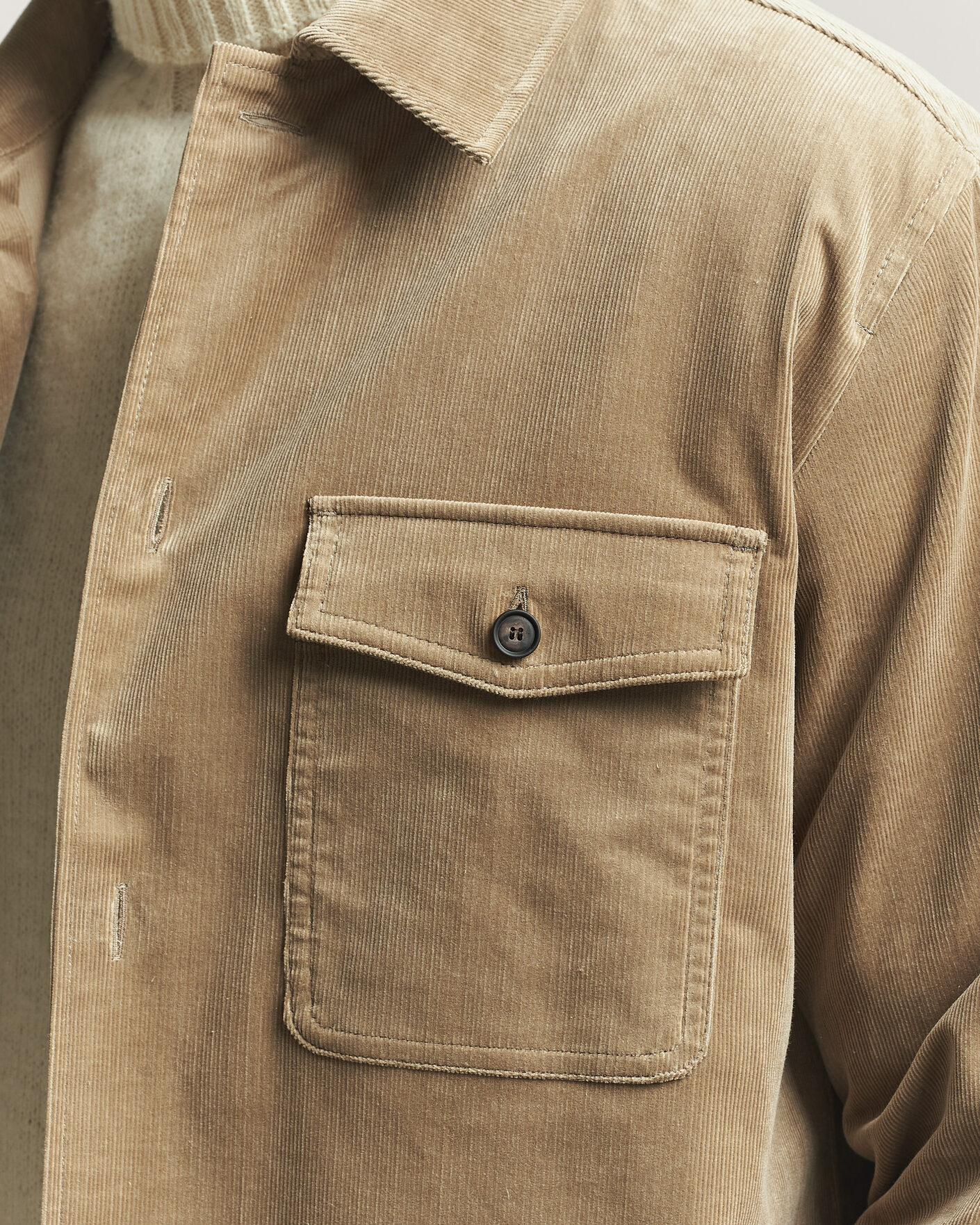 Herr | Skjortor | BOSS BLACK | Carper Corduroy Overshirt Open Brown