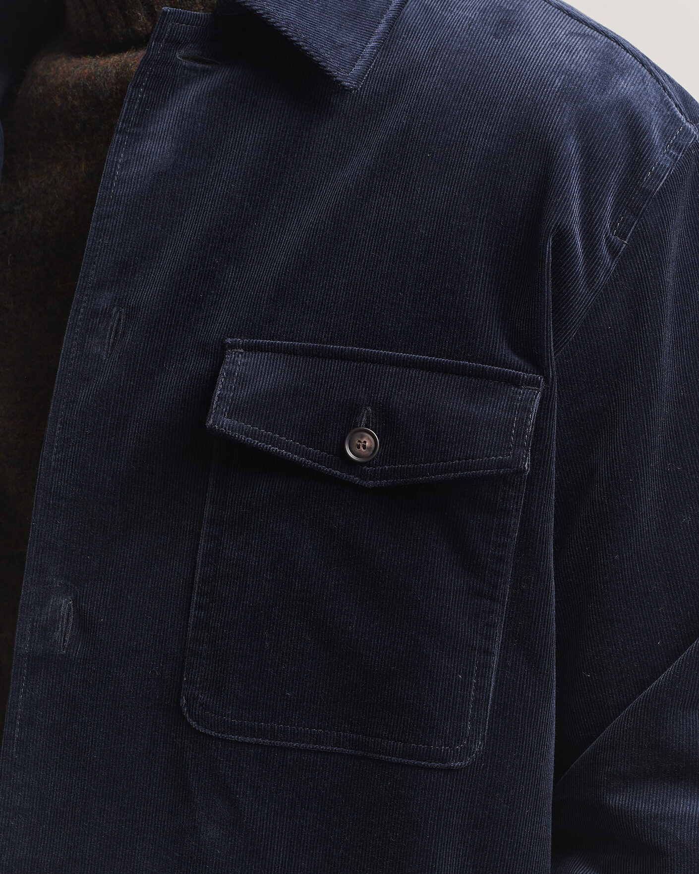 Herr | Skjortor | BOSS BLACK | Carper Corduroy Overshirt Dark Blue