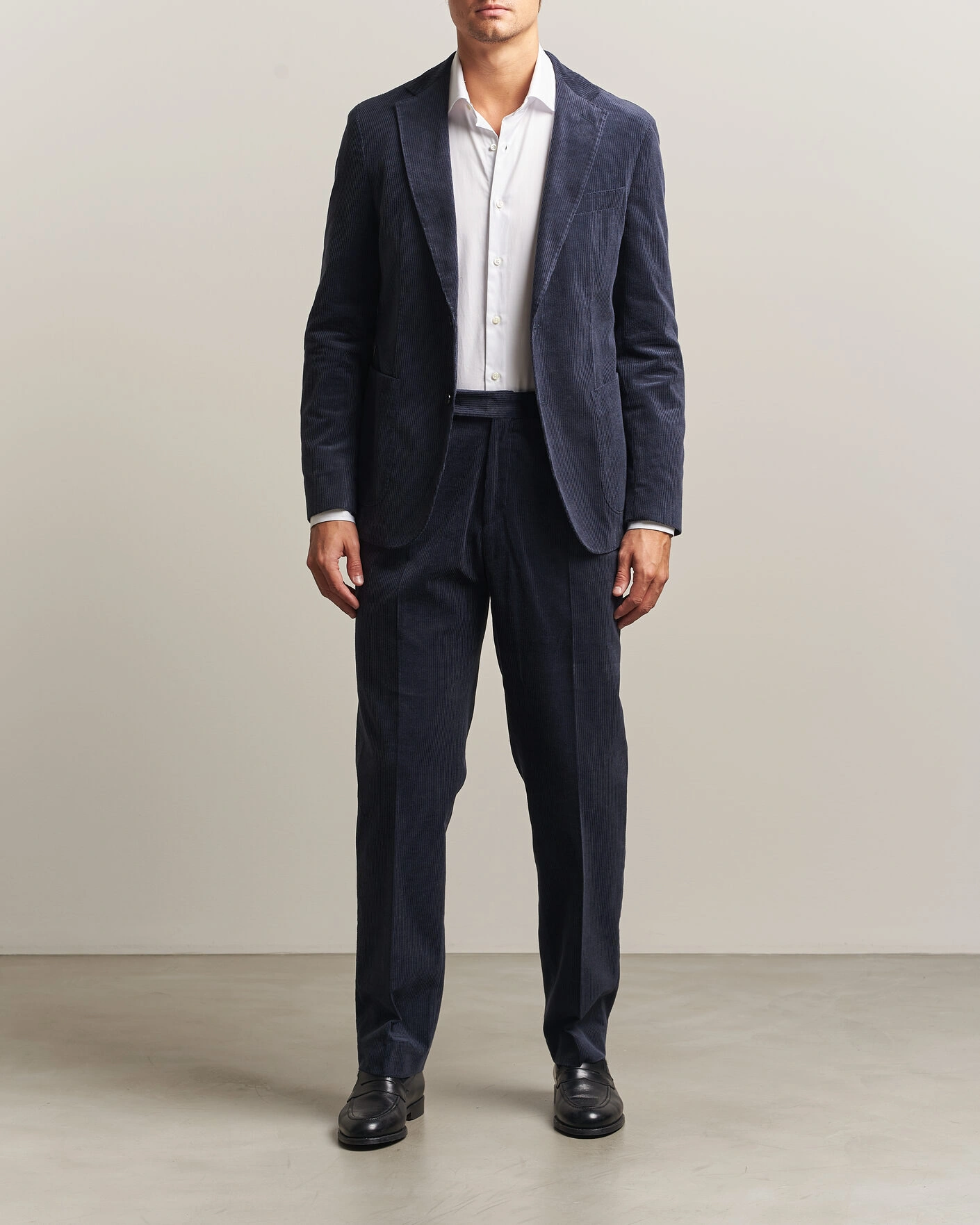 Herr | Kavajer | BOSS BLACK | Hanry Corduroy Suit Blazer Open Blue