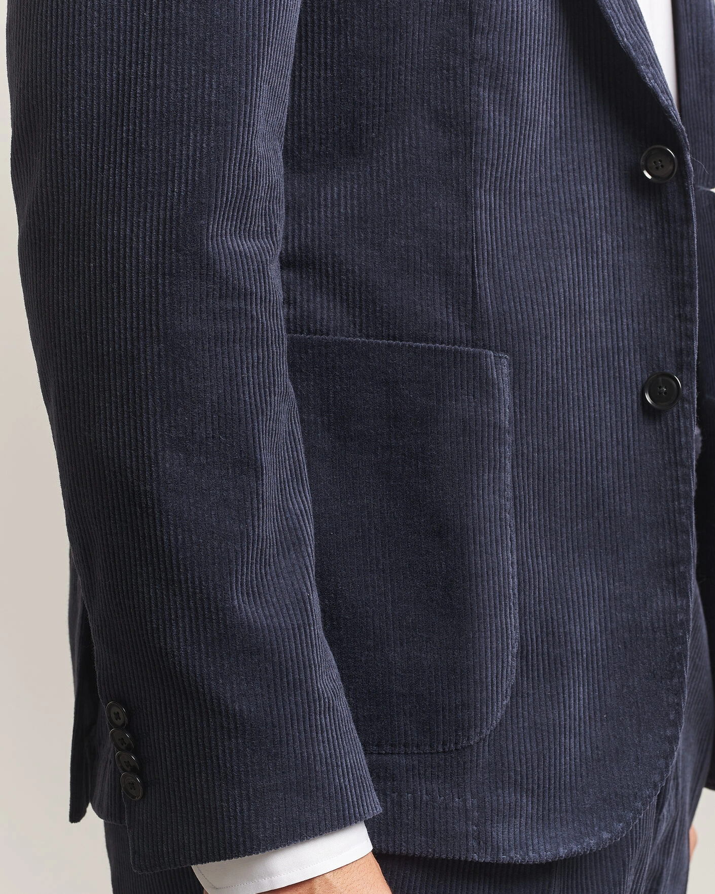 Herr | Kavajer | BOSS BLACK | Hanry Corduroy Suit Blazer Open Blue