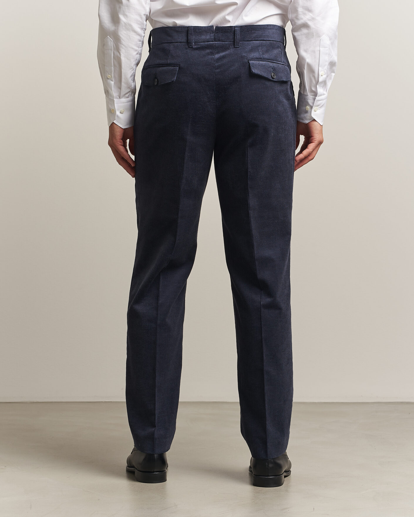 Herr | Byxor | BOSS BLACK | Perino Corduroy Suit Trousers Open Blue