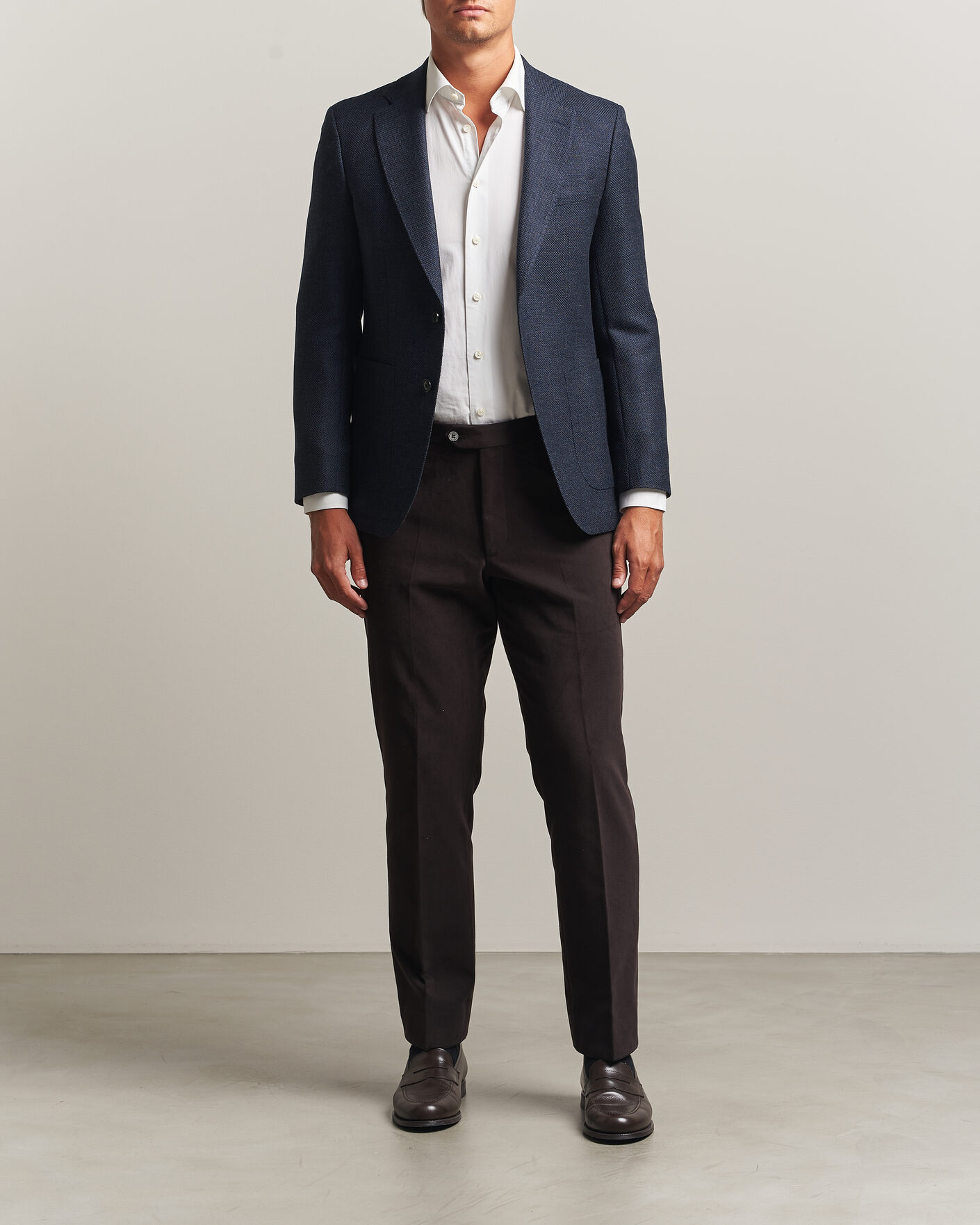 Herr | Kavajer | BOSS BLACK | Hutson Wool Patch Pocket Blazer Dark Blue