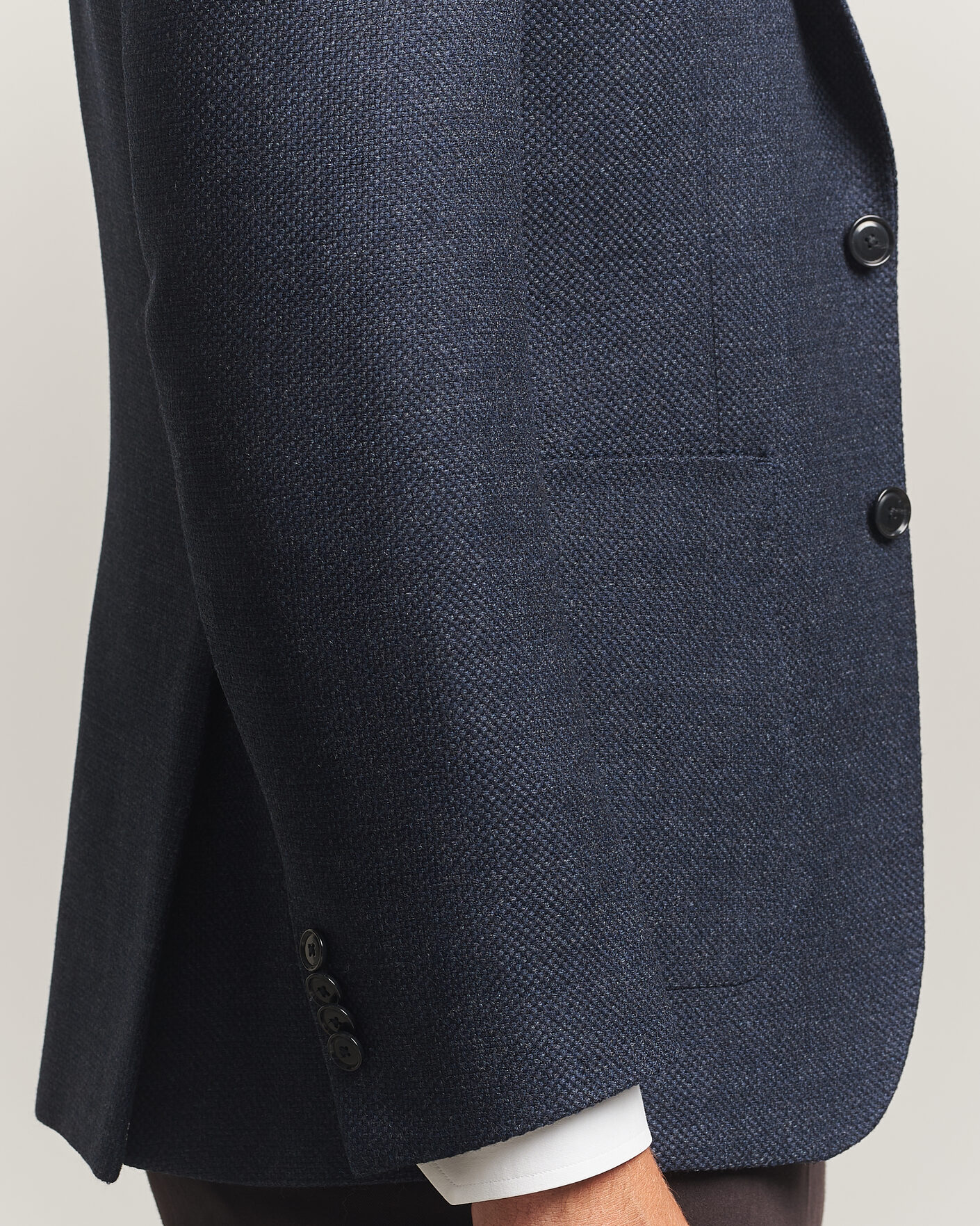 Herr | Kavajer | BOSS BLACK | Hutson Wool Patch Pocket Blazer Dark Blue