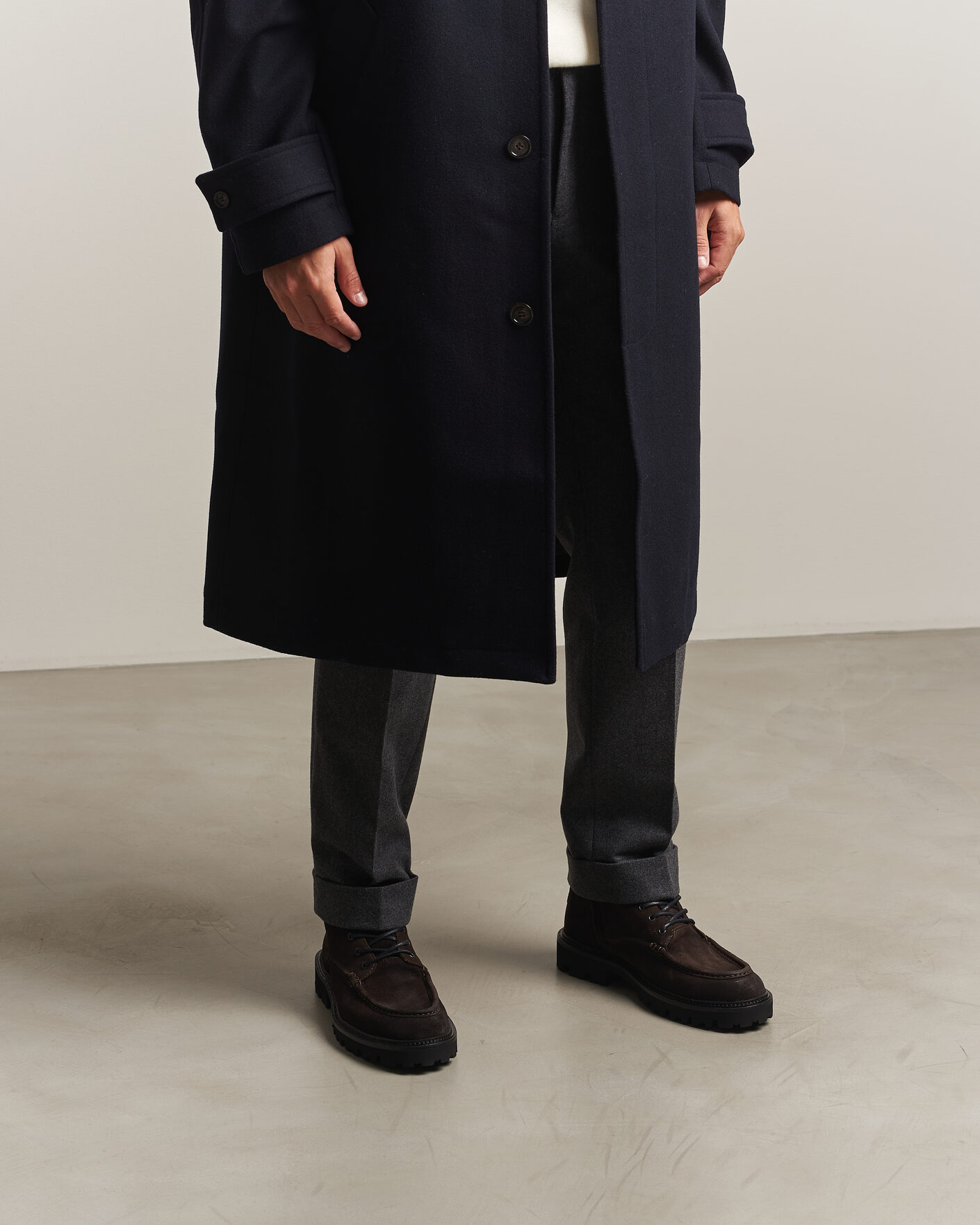 Herr | Kängor | BOSS BLACK | Julio Suede Boot Dark Brown