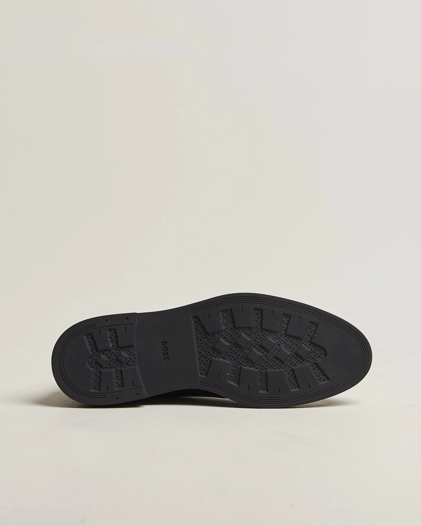 Herr | Kängor | BOSS BLACK | Calev Grained Leather Chukka Boot Black