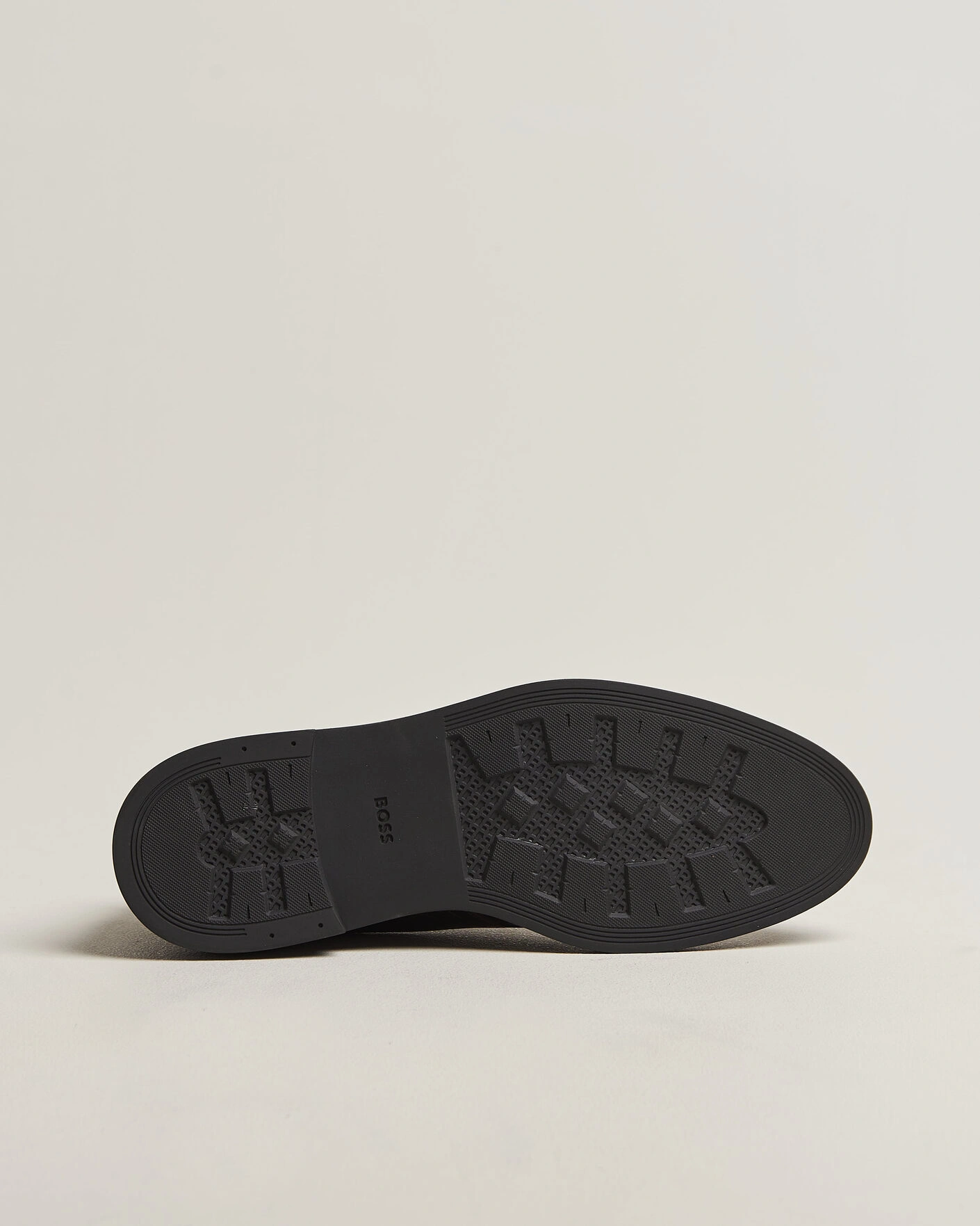 Herr | Kängor | BOSS BLACK | Calev Grained Leather Chukka Boot Dark Brown