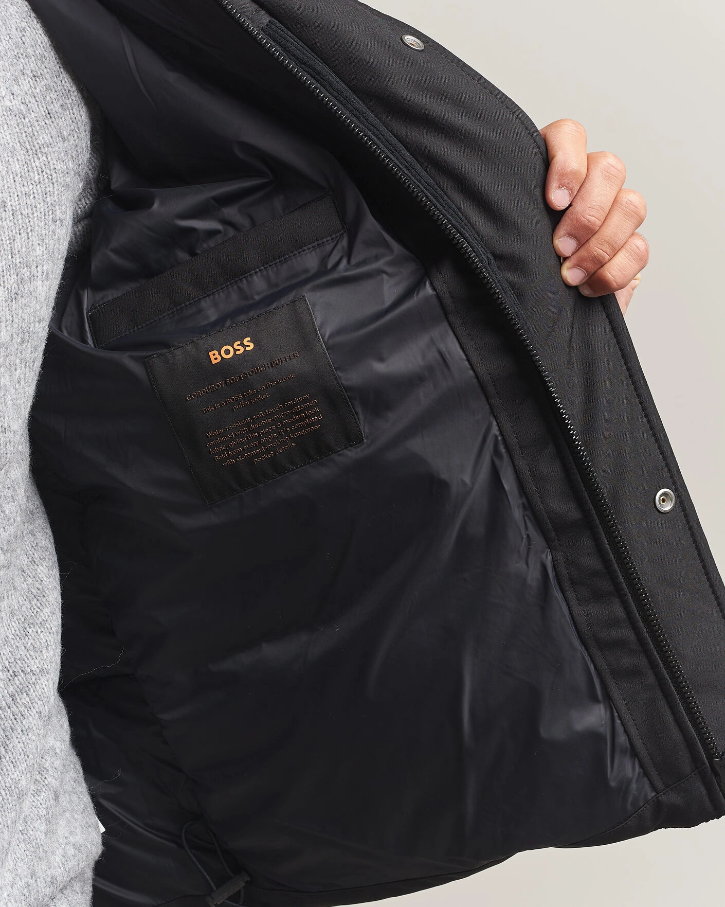 Herr | Jackor | BOSS ORANGE | Ocord Corduroy Jacket Black