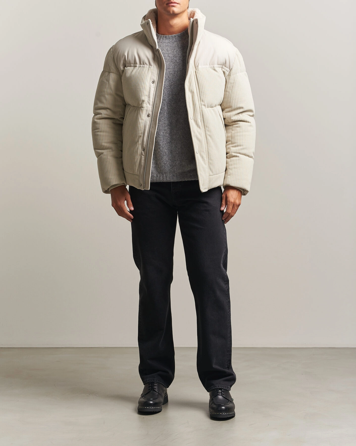 Herr | Jackor | BOSS ORANGE | Ocord Corduroy Jacket Light Beige