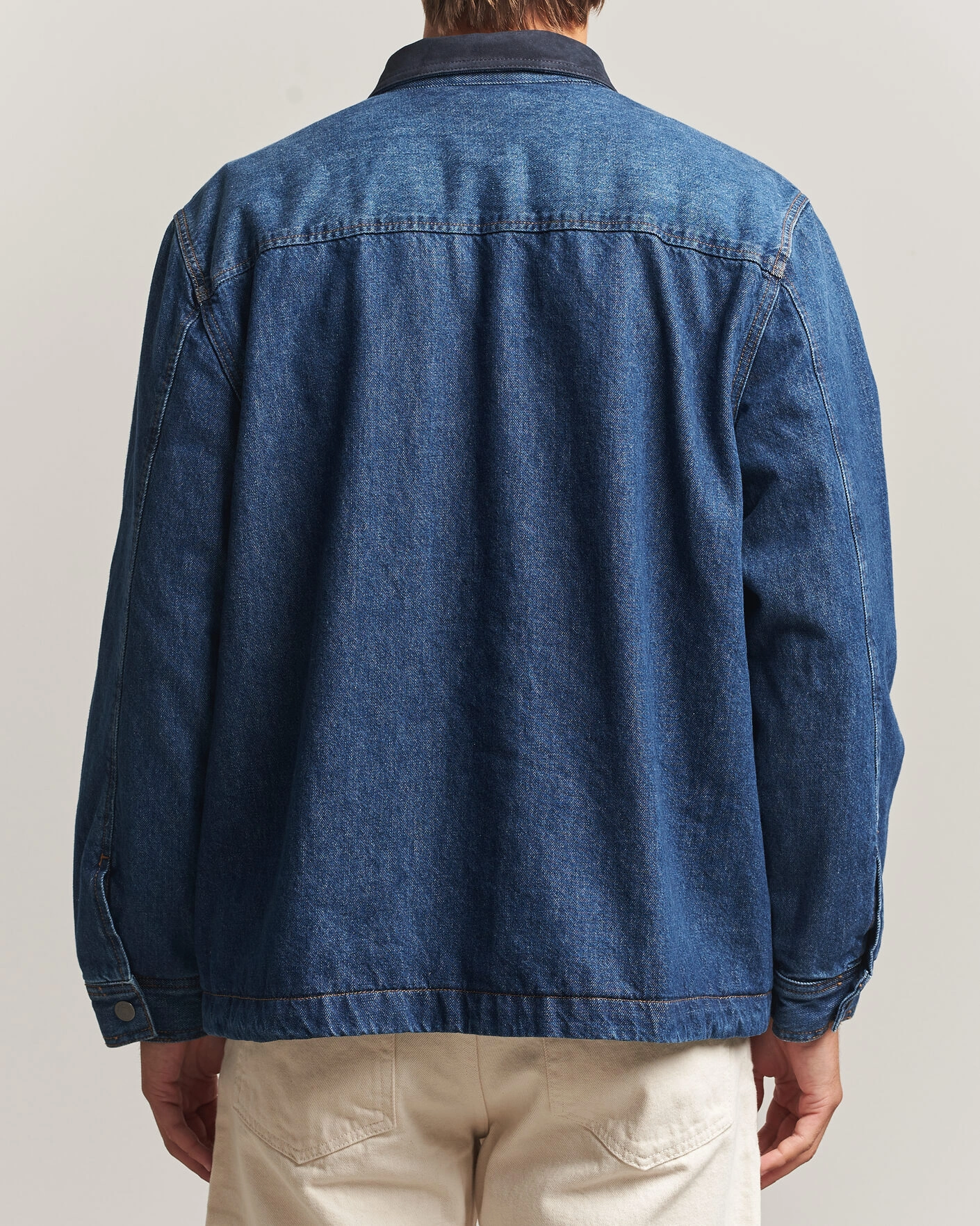 Herr | Skjortor | BOSS ORANGE | Laredo Denim Overshirt Navy