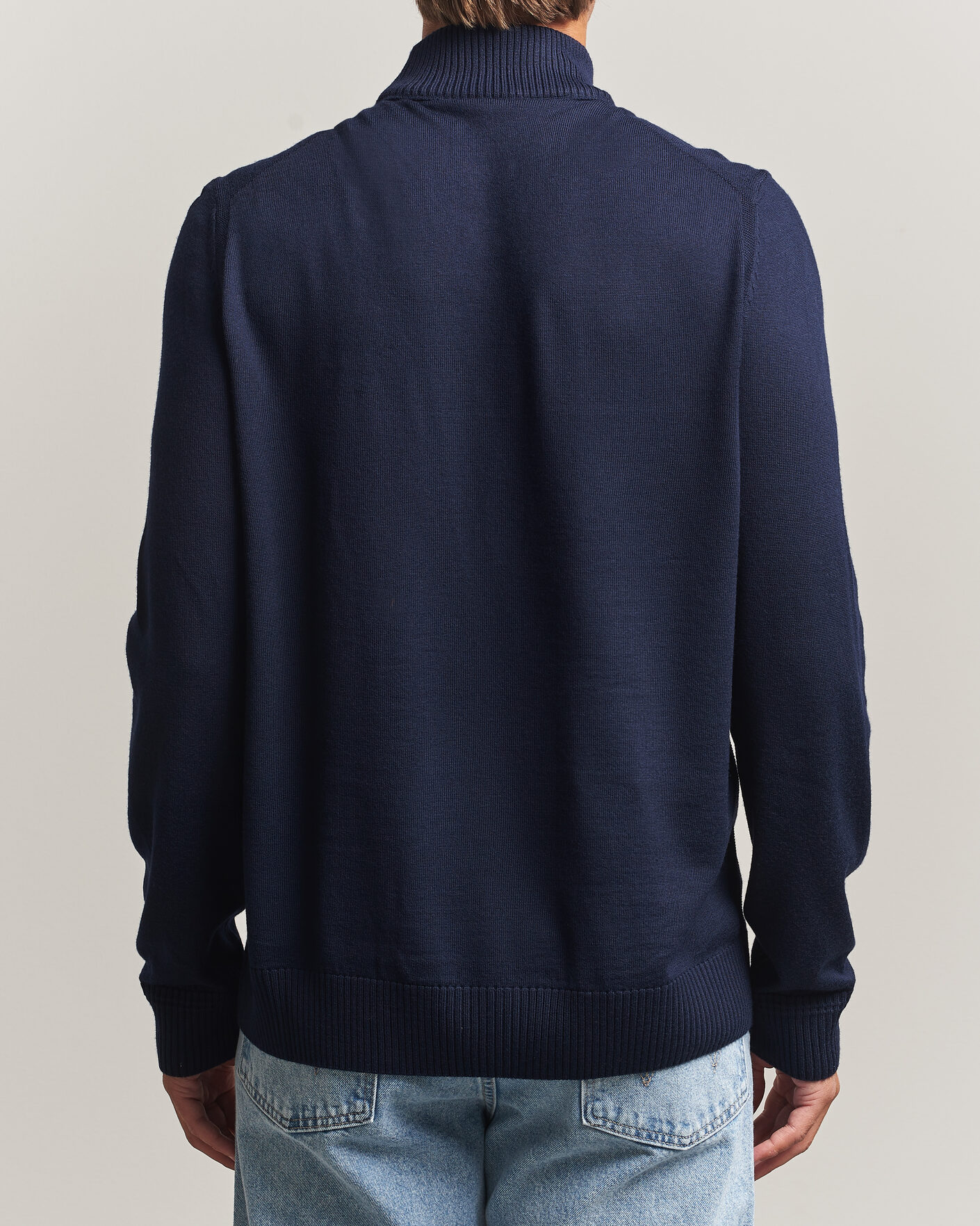 Herr | Tröjor | BOSS ORANGE | Avac Knitted Turtleneck Dark Blue