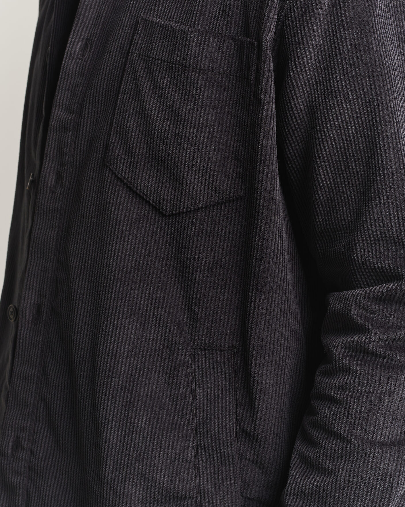 Herr | Skjortor | HUGO | Ecord Corduroy Overshirt Black