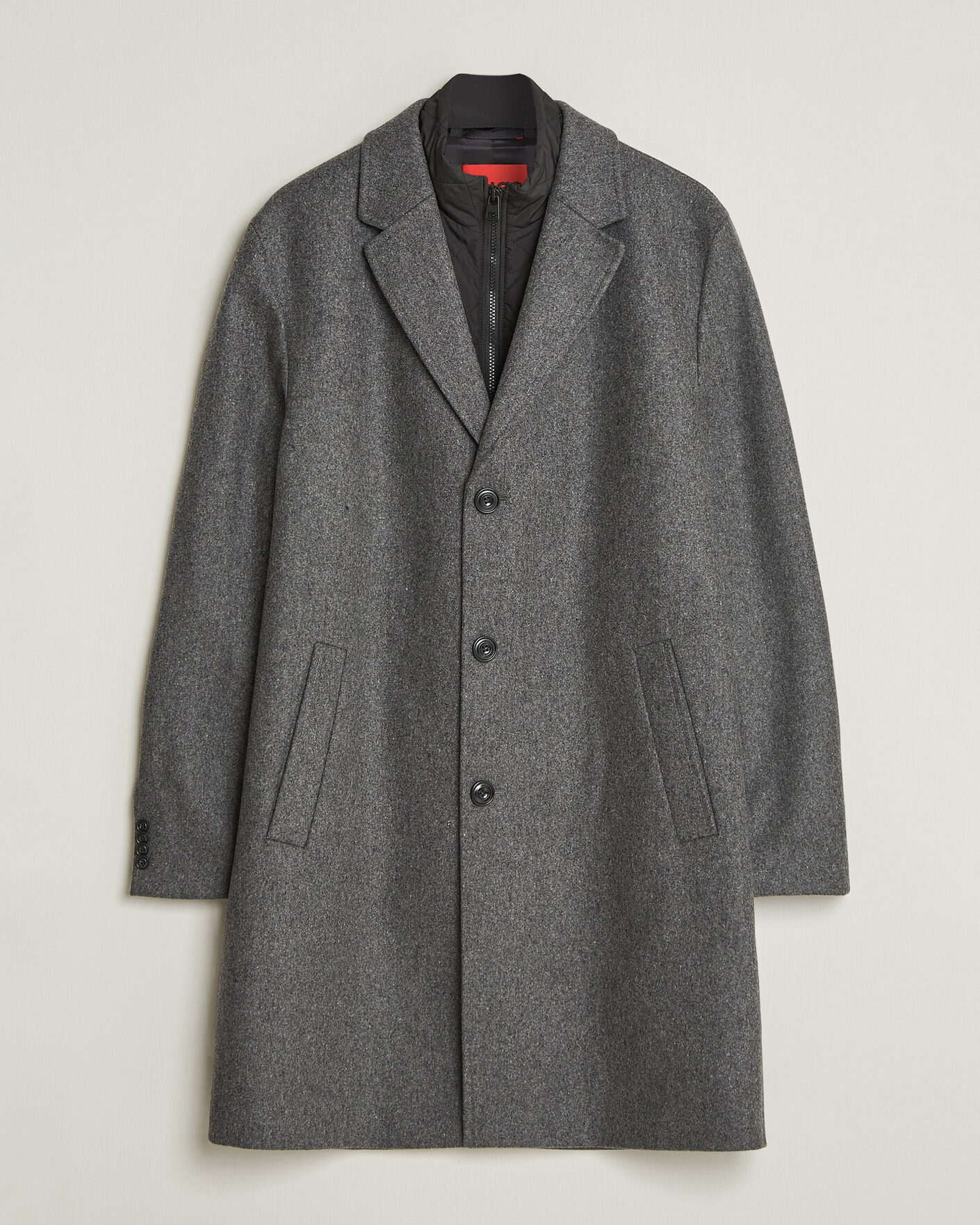 Herr | Jackor | HUGO | Milogan Bib Coat Dark Grey