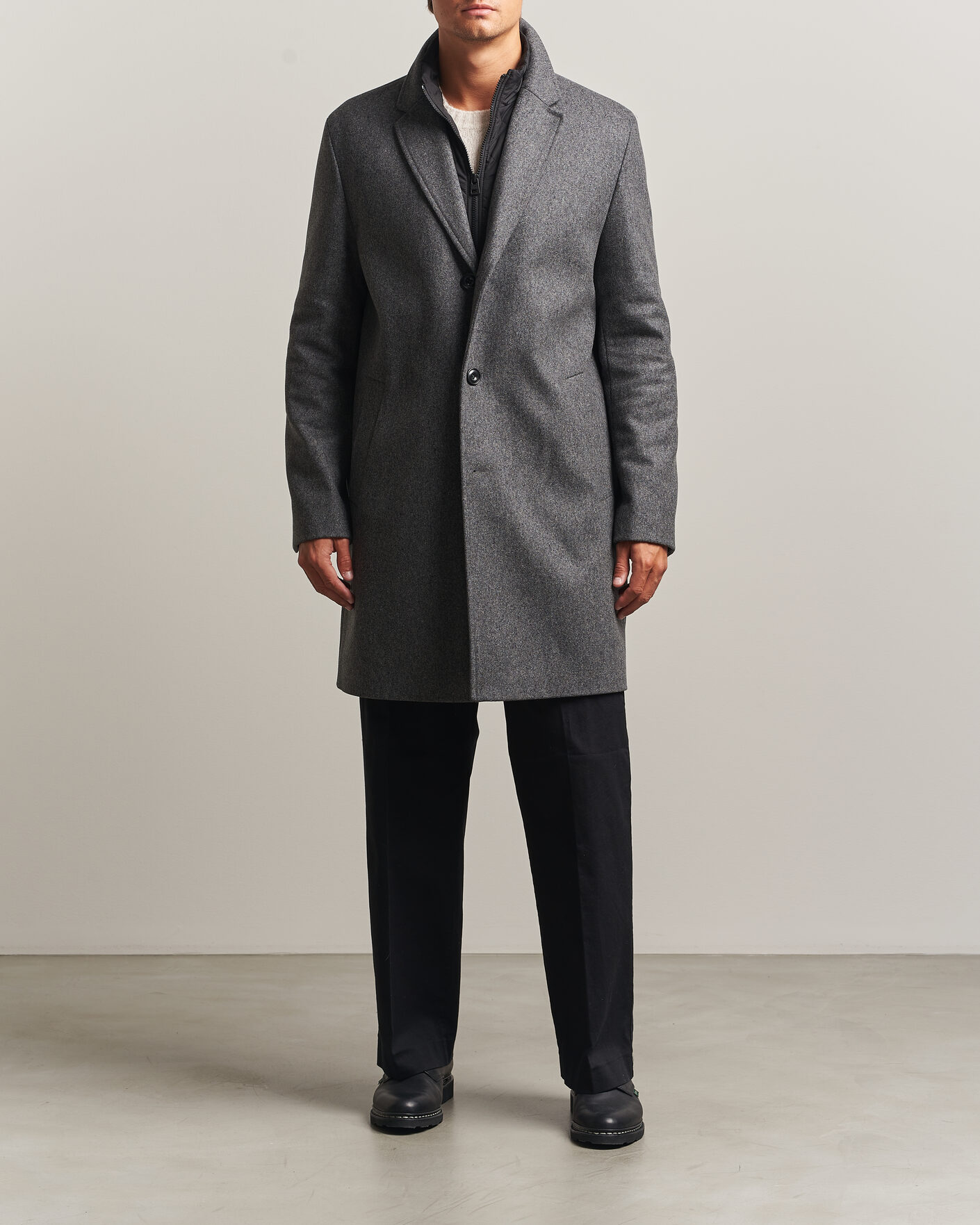 Herr | Jackor | HUGO | Milogan Bib Coat Dark Grey