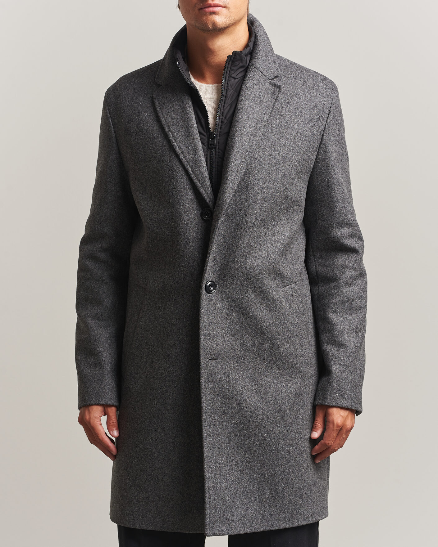 Herr | Jackor | HUGO | Milogan Bib Coat Dark Grey