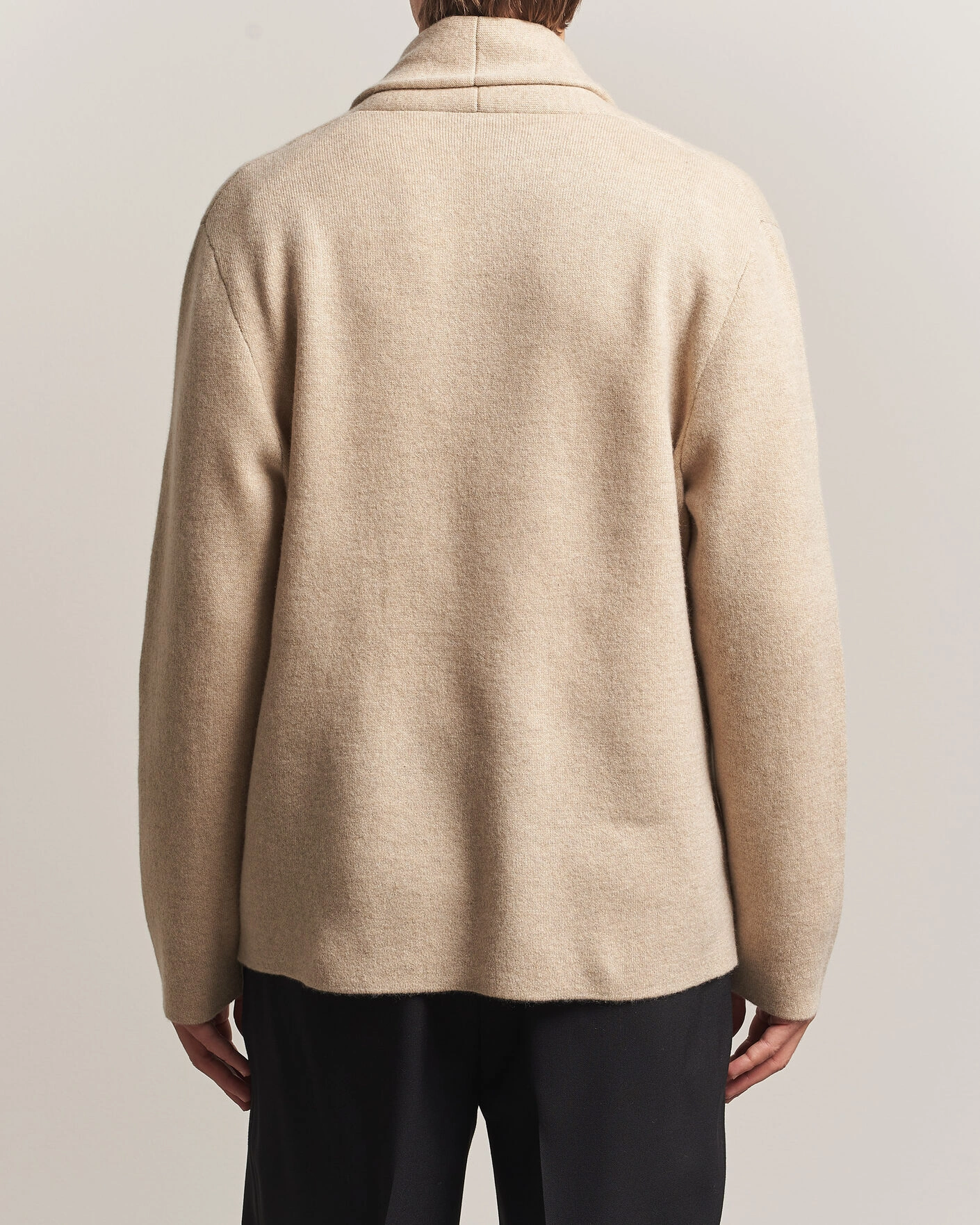 Herr | Tröjor | BOSS CAMEL | Fenturo Wool Knitted Cardigan Light Beige