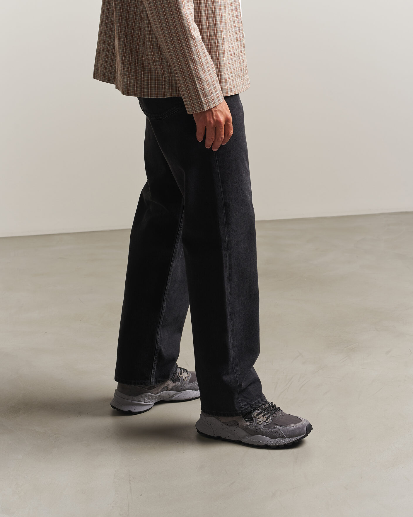 Herr | Sneakers | Flower Mountain | Yamano 3 Mid Suede/Sherling Sneaker Grey