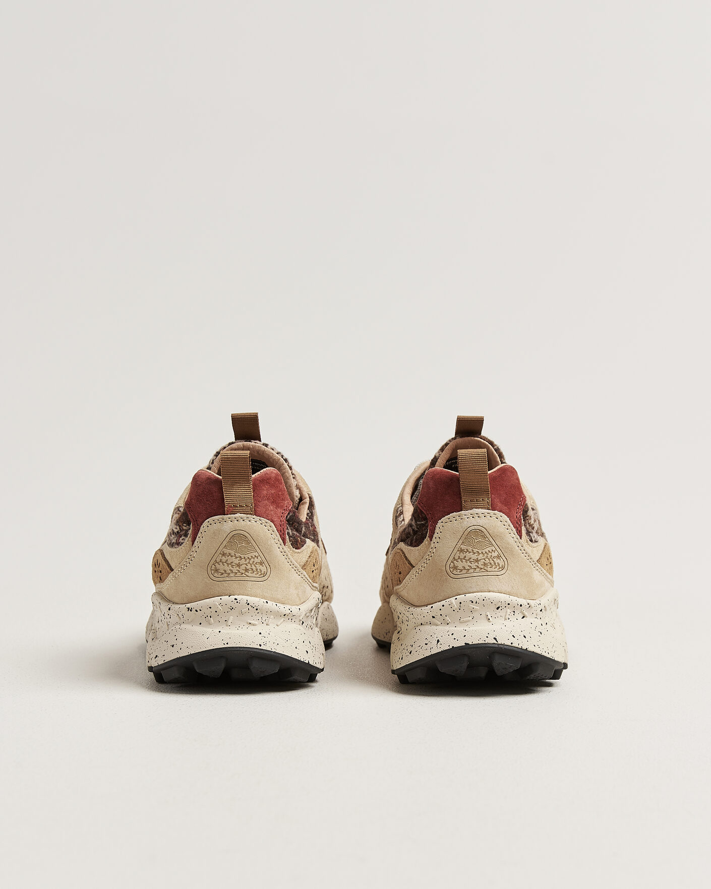 Herr | Sneakers | Flower Mountain | Yamano 3 Suede/Wool Check Sneaker Brown