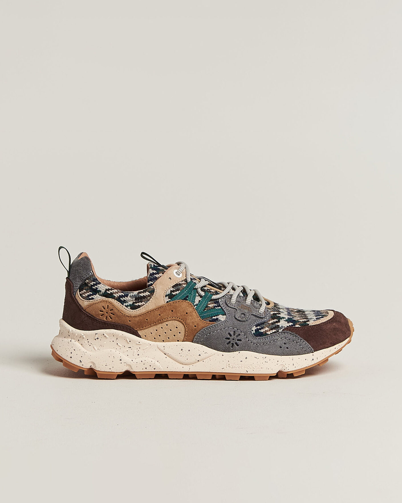 Herr | Sneakers | Flower Mountain | Yamano 3 Suede/Houndstooth Sneaker Multi