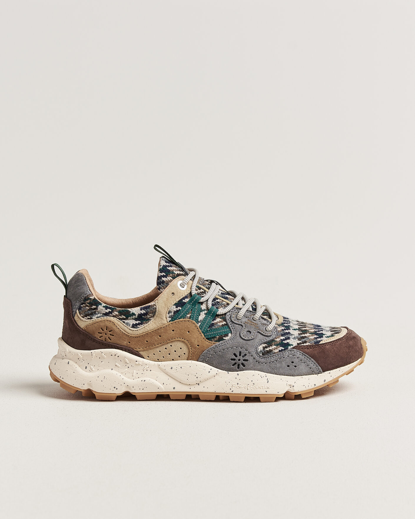 Herr | Sneakers | Flower Mountain | Yamano 3 Suede/Houndstooth Sneaker Multi
