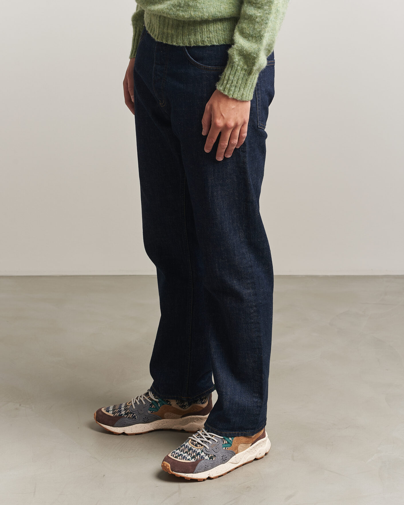 Herr | Sneakers | Flower Mountain | Yamano 3 Suede/Houndstooth Sneaker Multi