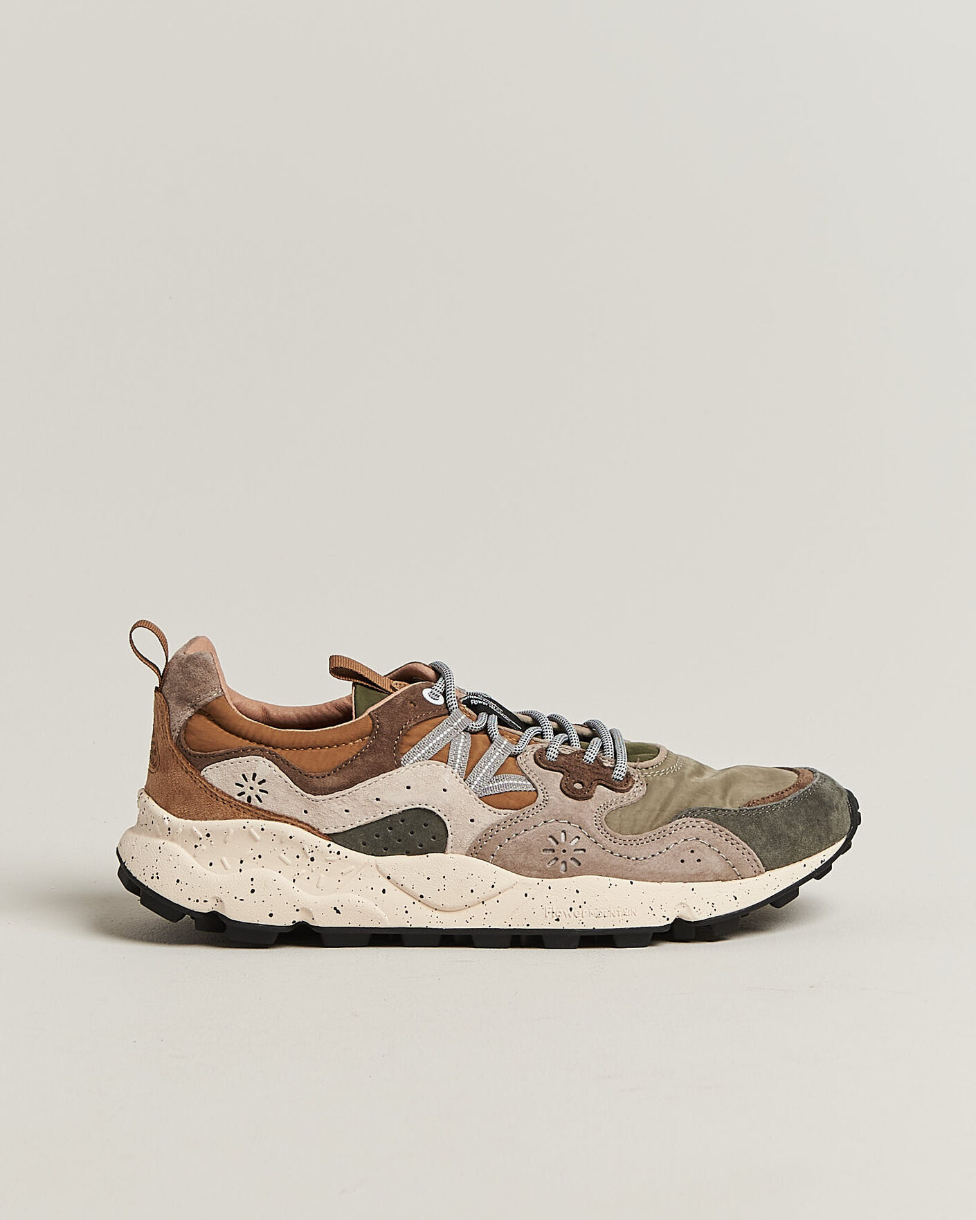 Herr | Sneakers | Flower Mountain | Yamano 3 Suede/Nylon Sneaker Grey/Onion