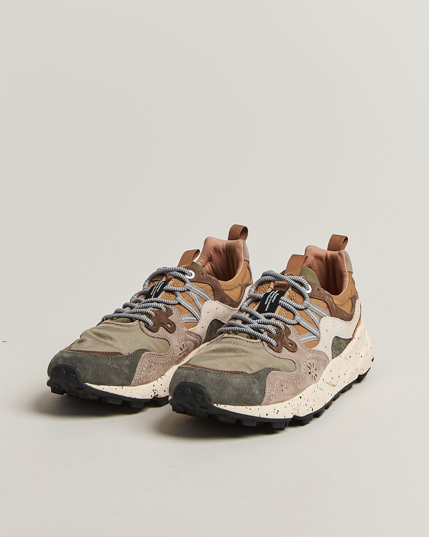 Herr | Sneakers | Flower Mountain | Yamano 3 Suede/Nylon Sneaker Grey/Onion