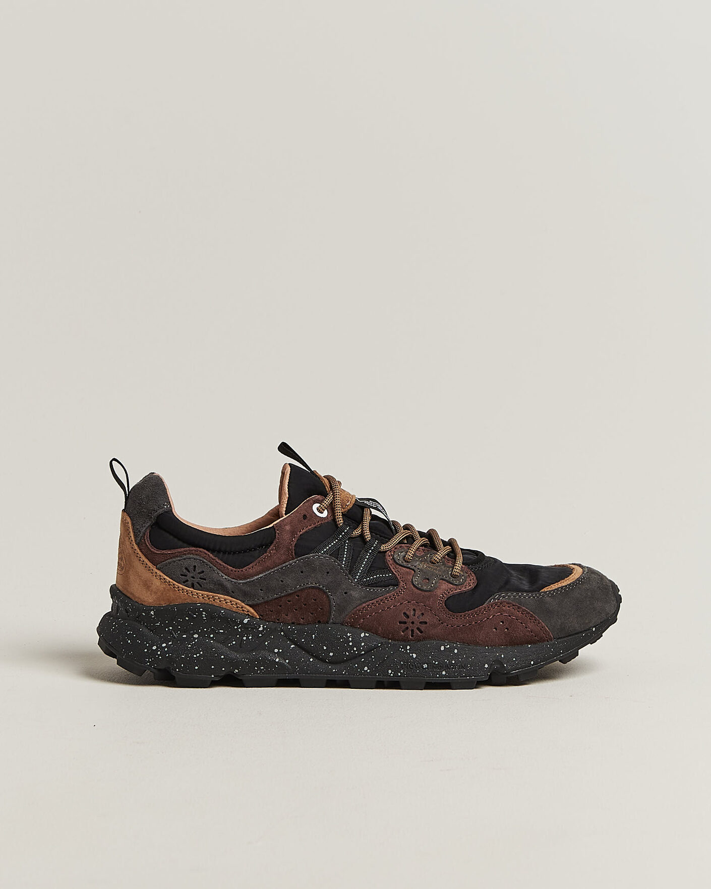 Herr | Sneakers | Flower Mountain | Yamano 3 Suede/Nylon Sneaker Black/Brown