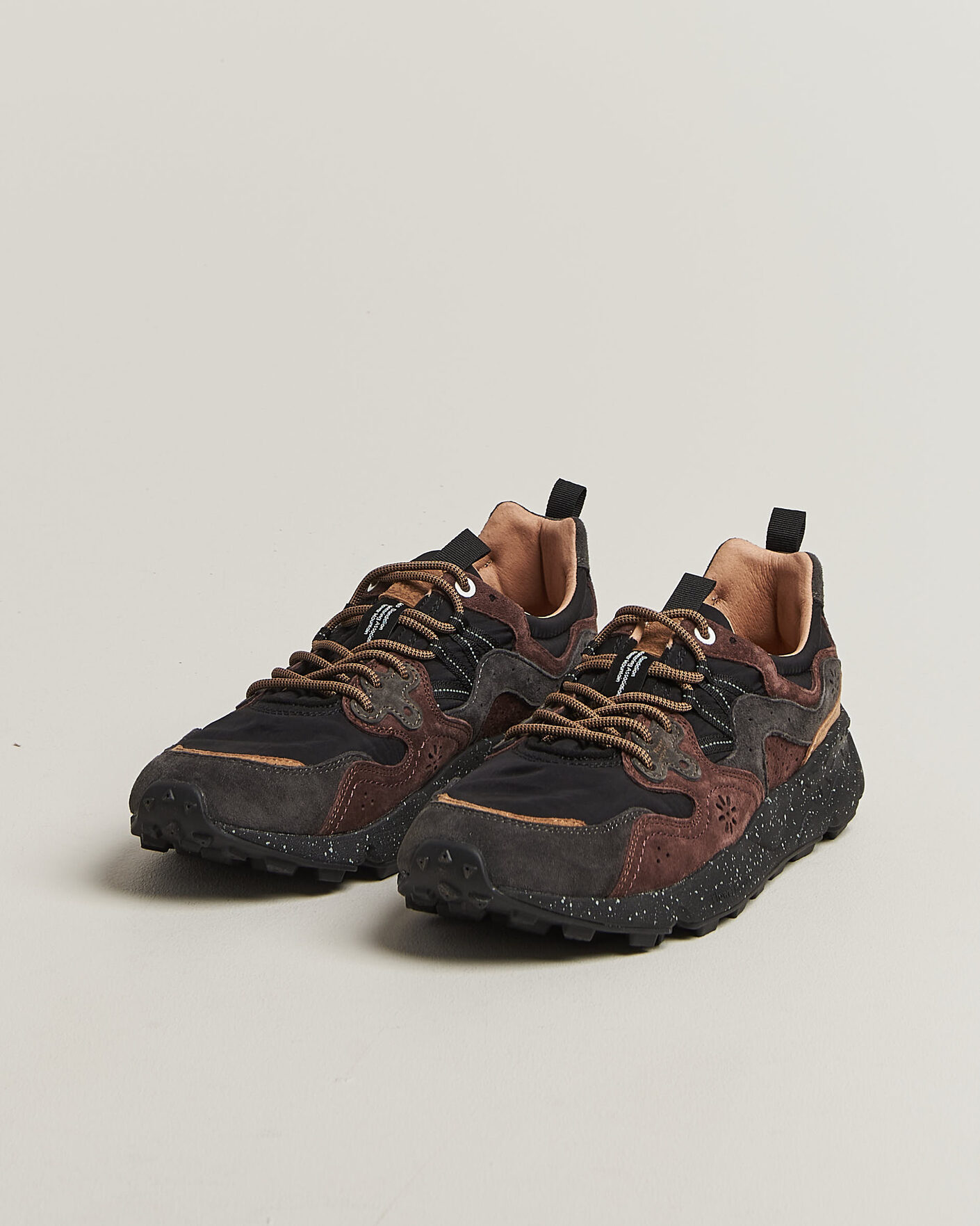 Herr | Sneakers | Flower Mountain | Yamano 3 Suede/Nylon Sneaker Black/Brown