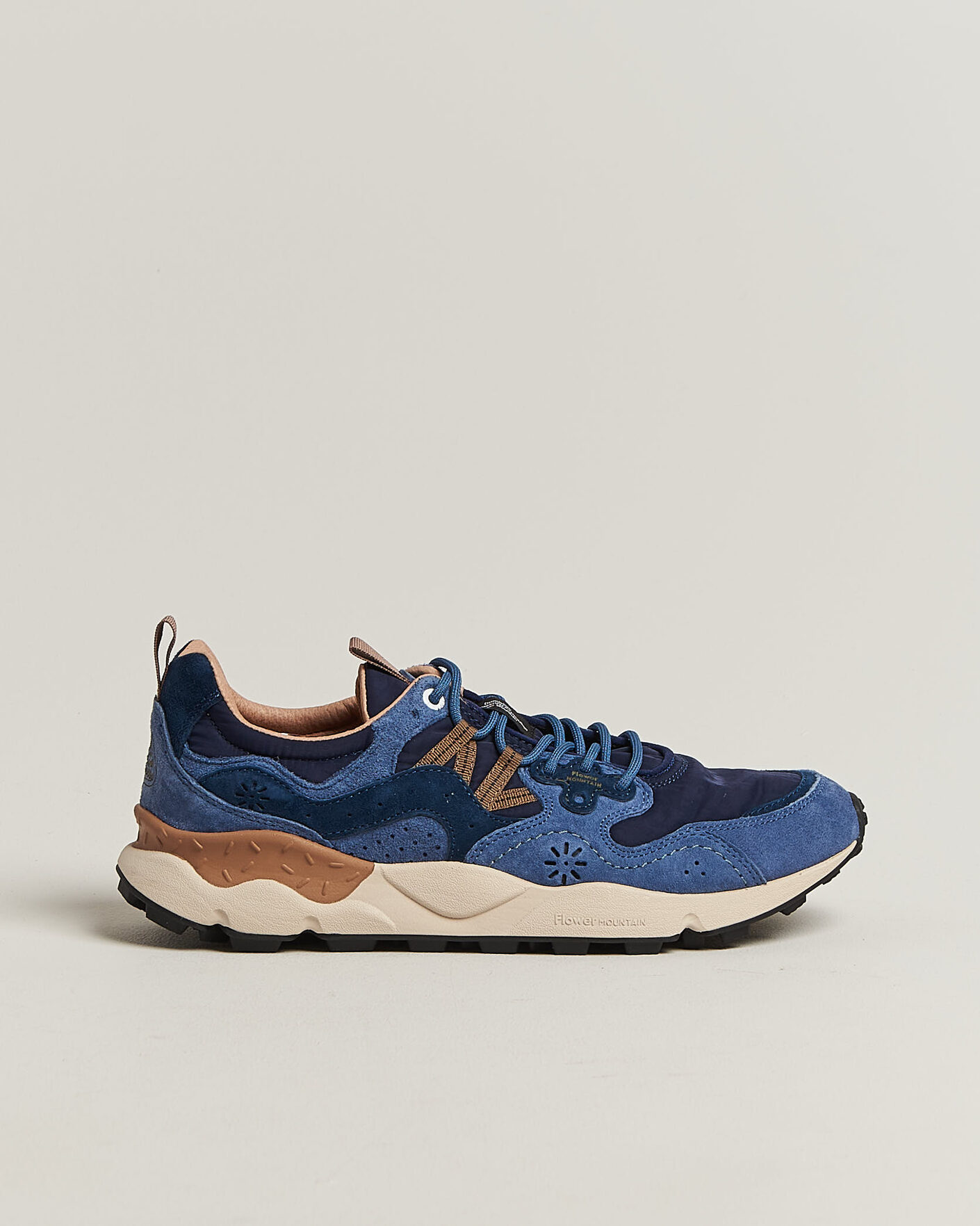 Herr | Sneakers | Flower Mountain | Yamano 3 Suede/Nylon Sneaker Navy/Blue