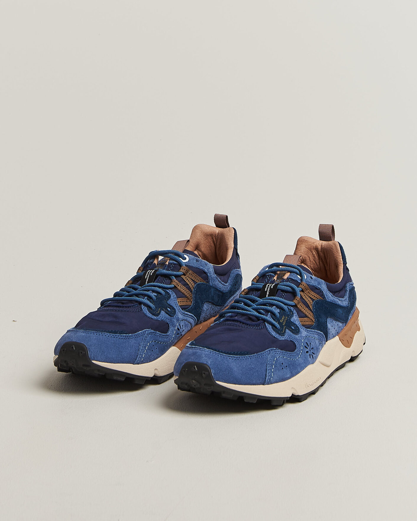 Herr | Sneakers | Flower Mountain | Yamano 3 Suede/Nylon Sneaker Navy/Blue