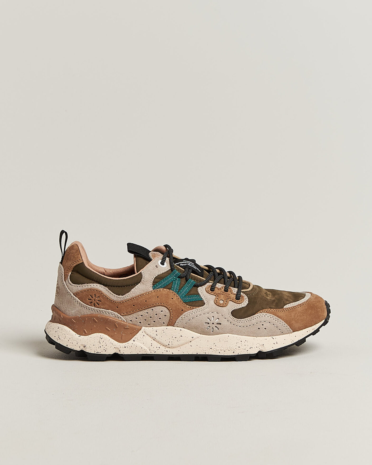 Herr | Sneakers | Flower Mountain | Yamano 3 Suede/Nylon Sneaker Cream/Brown