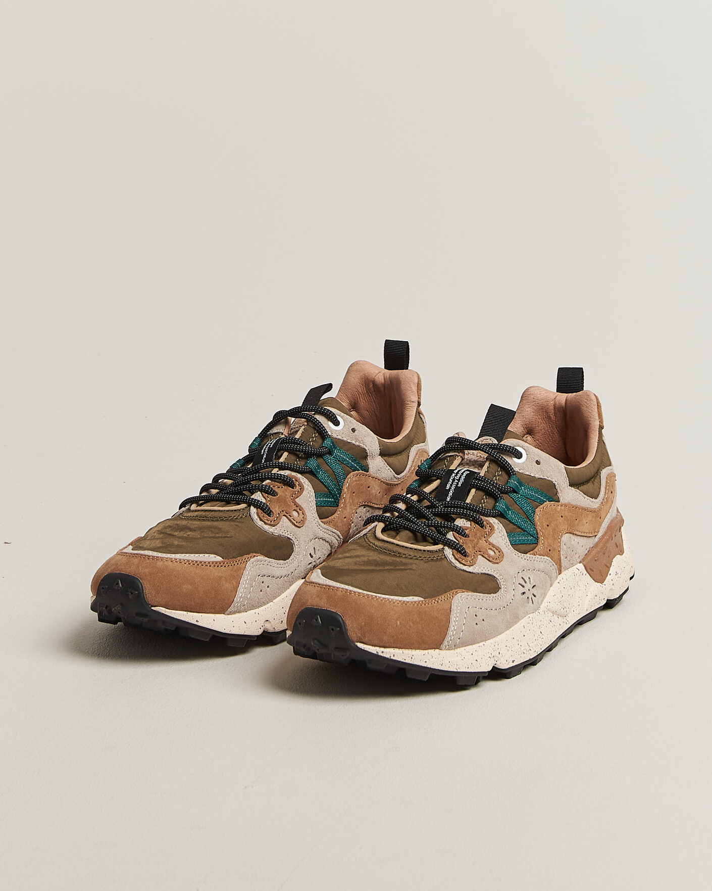Herr | Sneakers | Flower Mountain | Yamano 3 Suede/Nylon Sneaker Cream/Brown