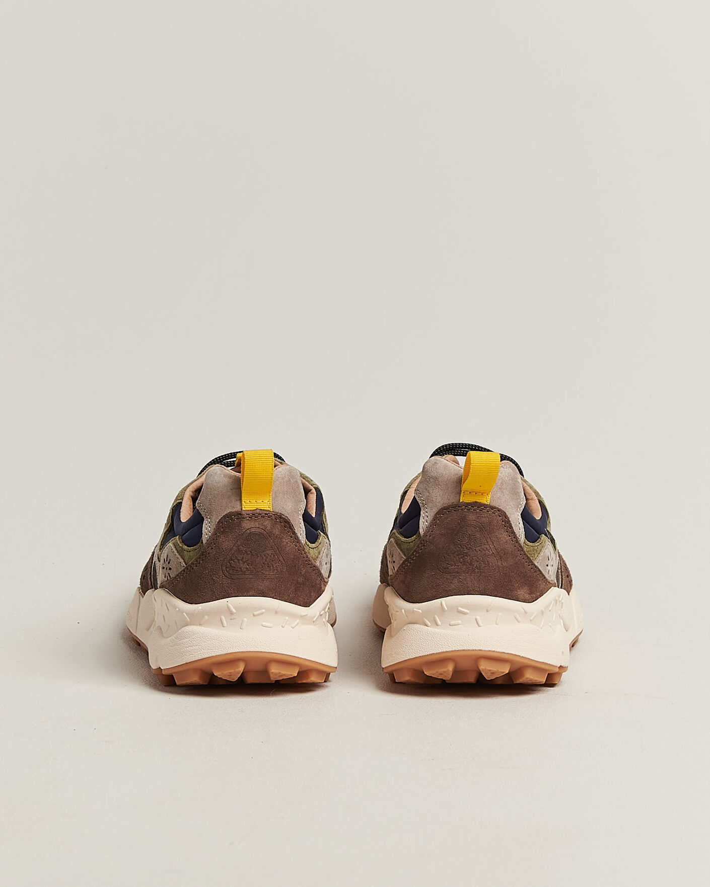 Herr | Sneakers | Flower Mountain | Yamano 3 Suede/Nylon Sneaker Dark Grey/Brown