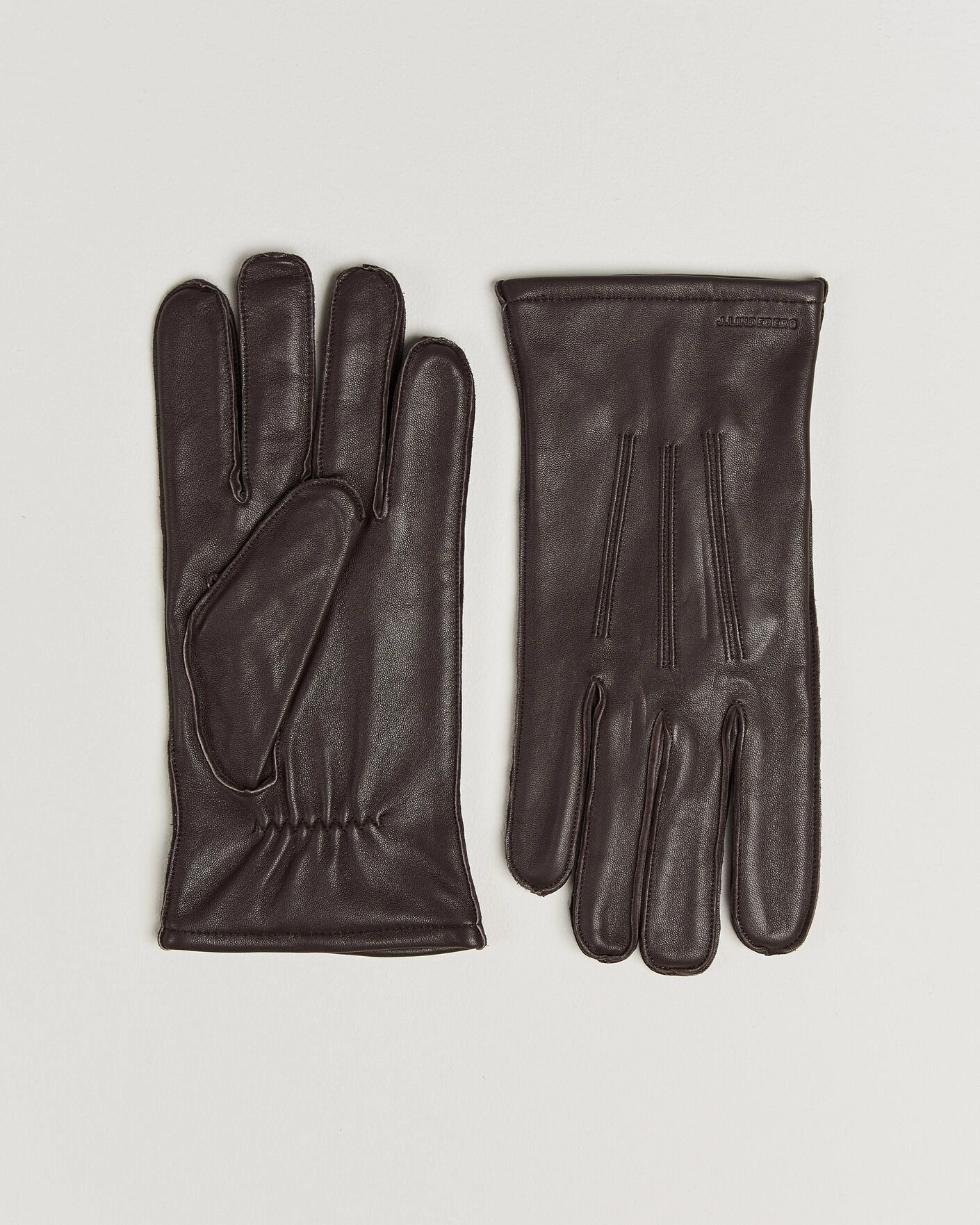 Herr | Handskar | J.Lindeberg | Milo Leather Glove Seal Brown