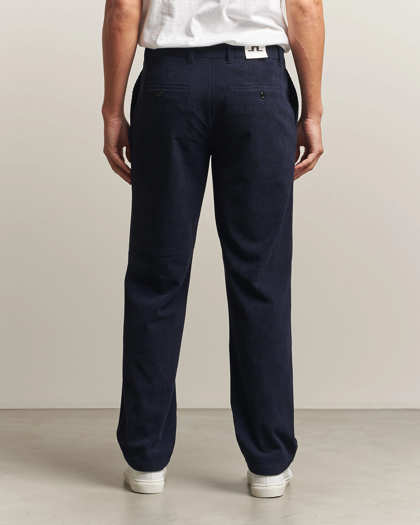 Herr | Byxor | J.Lindeberg | Logan Drape Cord Pants JL Navy