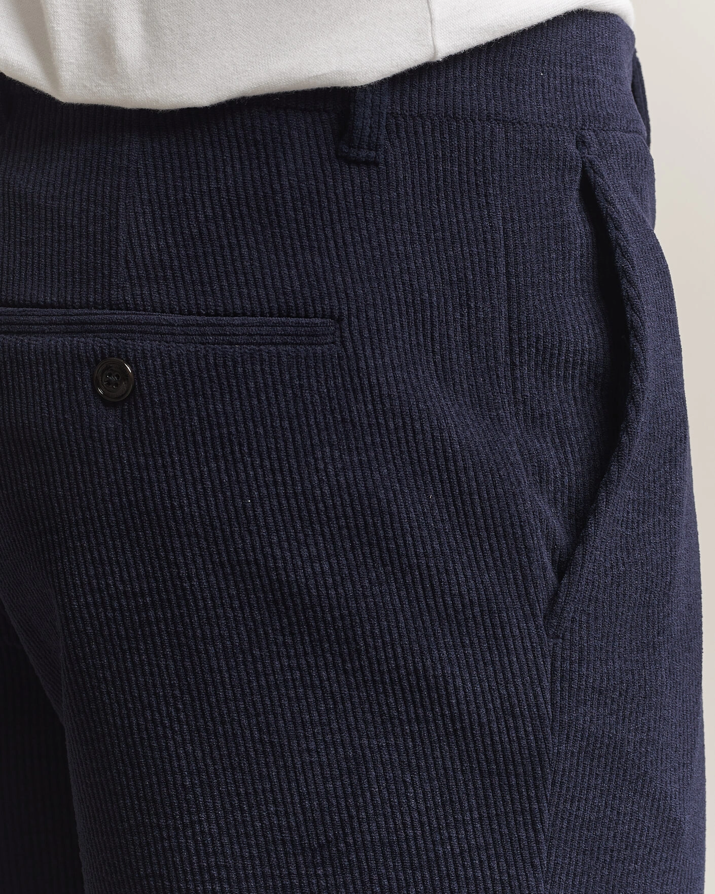 Herr | Byxor | J.Lindeberg | Logan Drape Cord Pants JL Navy