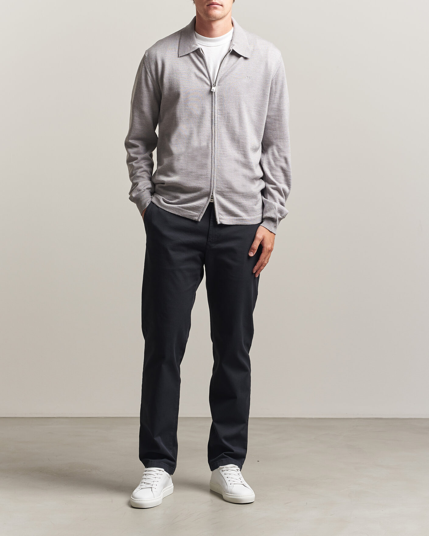 Herr | Byxor | J.Lindeberg | Chaze Cotton Stretch Pants Black